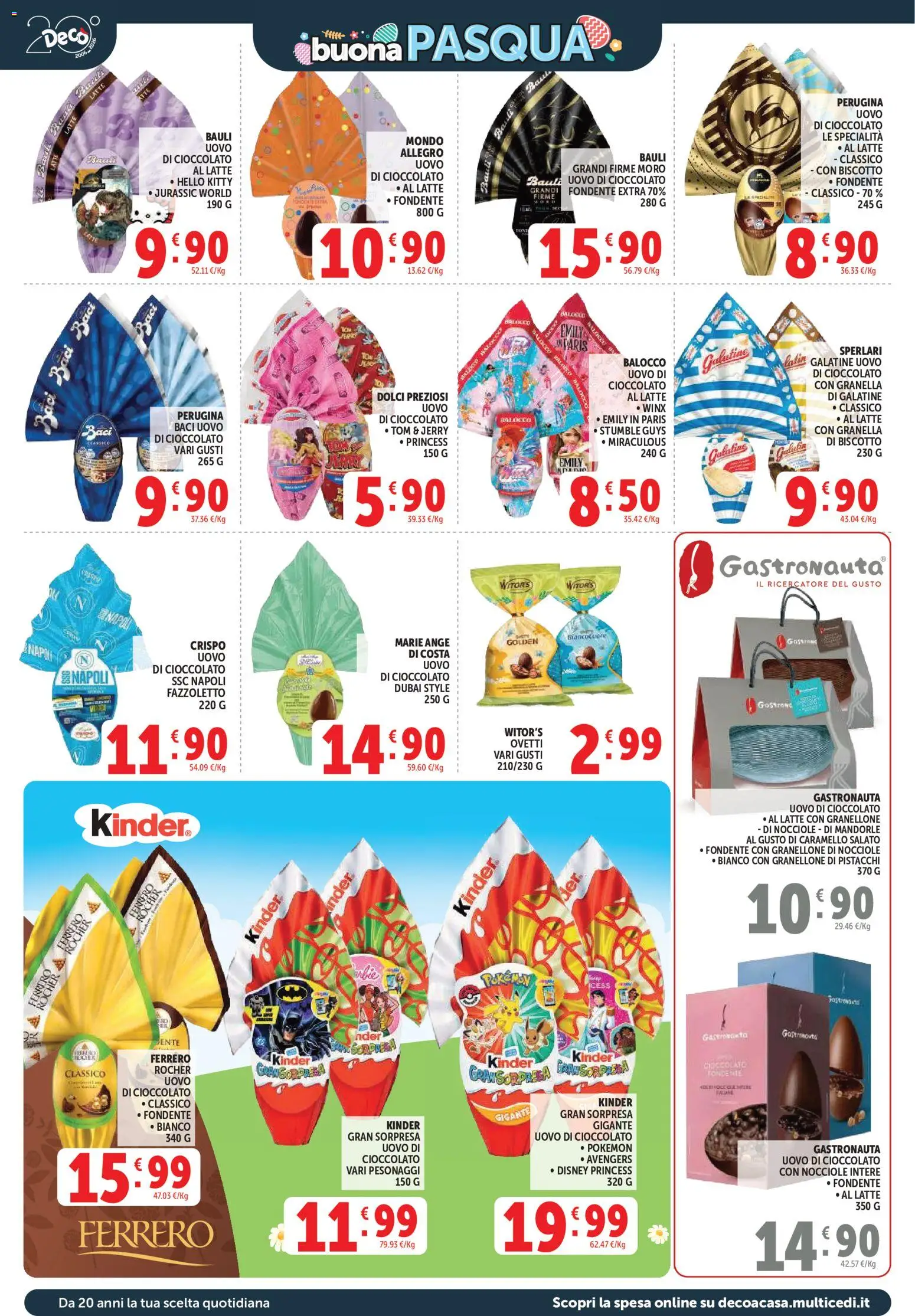 Volantino Decò del 27.03.2026 | Pagina: 2 | Prodotti: Cioccolato, Latte, Nocciole, Pistacchi