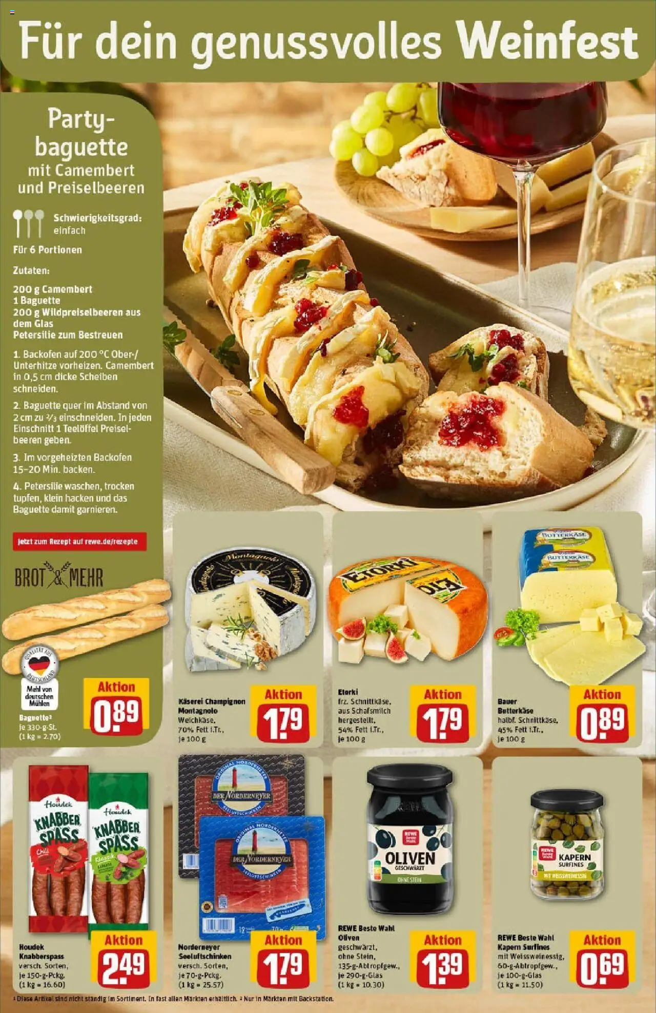 Rewe prospekt Zell Unter Aichelberg	 – gültig ab 06.10.2025 | Seite: 4 | Produkte: Mehl, Baguette, Backofen, Brot