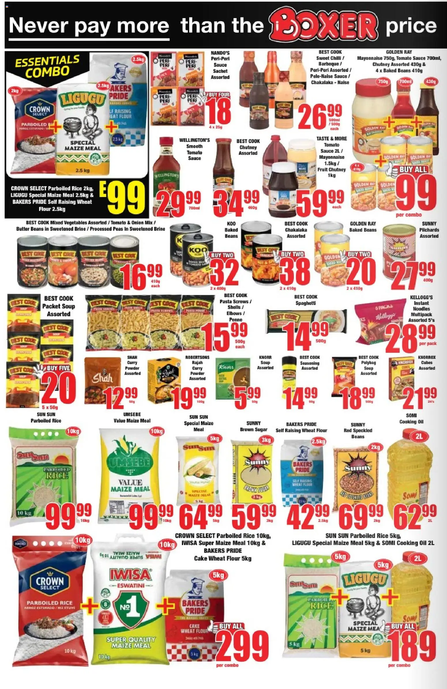 New Boxer catalogue – valid from 05.01.2026 | Page: 6 | Products: Pilchards, Cake, Flour, Baked beans