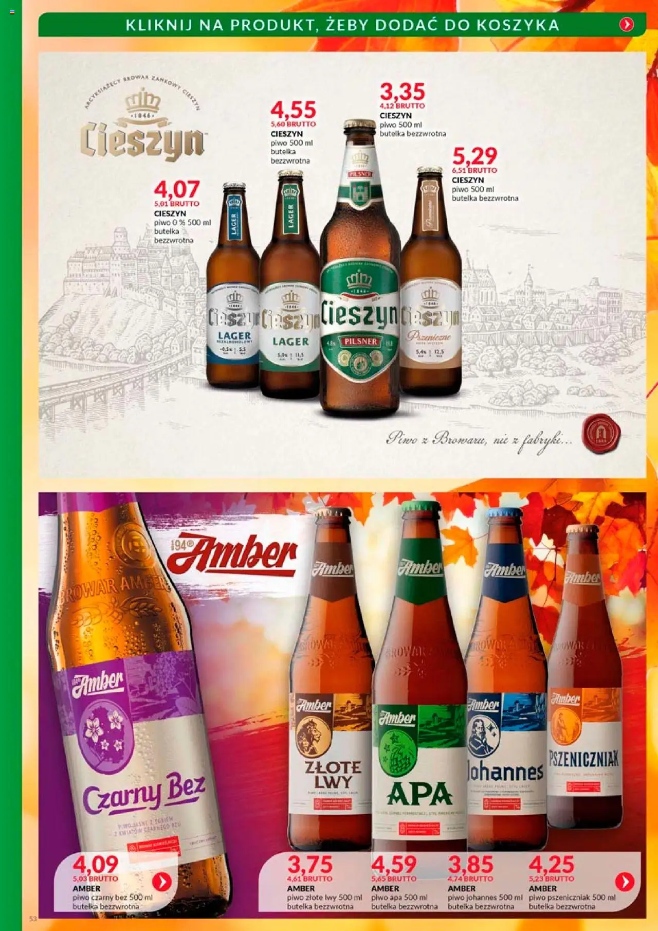 Eurocash Gazetka - Katalog Alkoholowy od 01.10.2025 | Strona: 53 | Produkty: Piwo