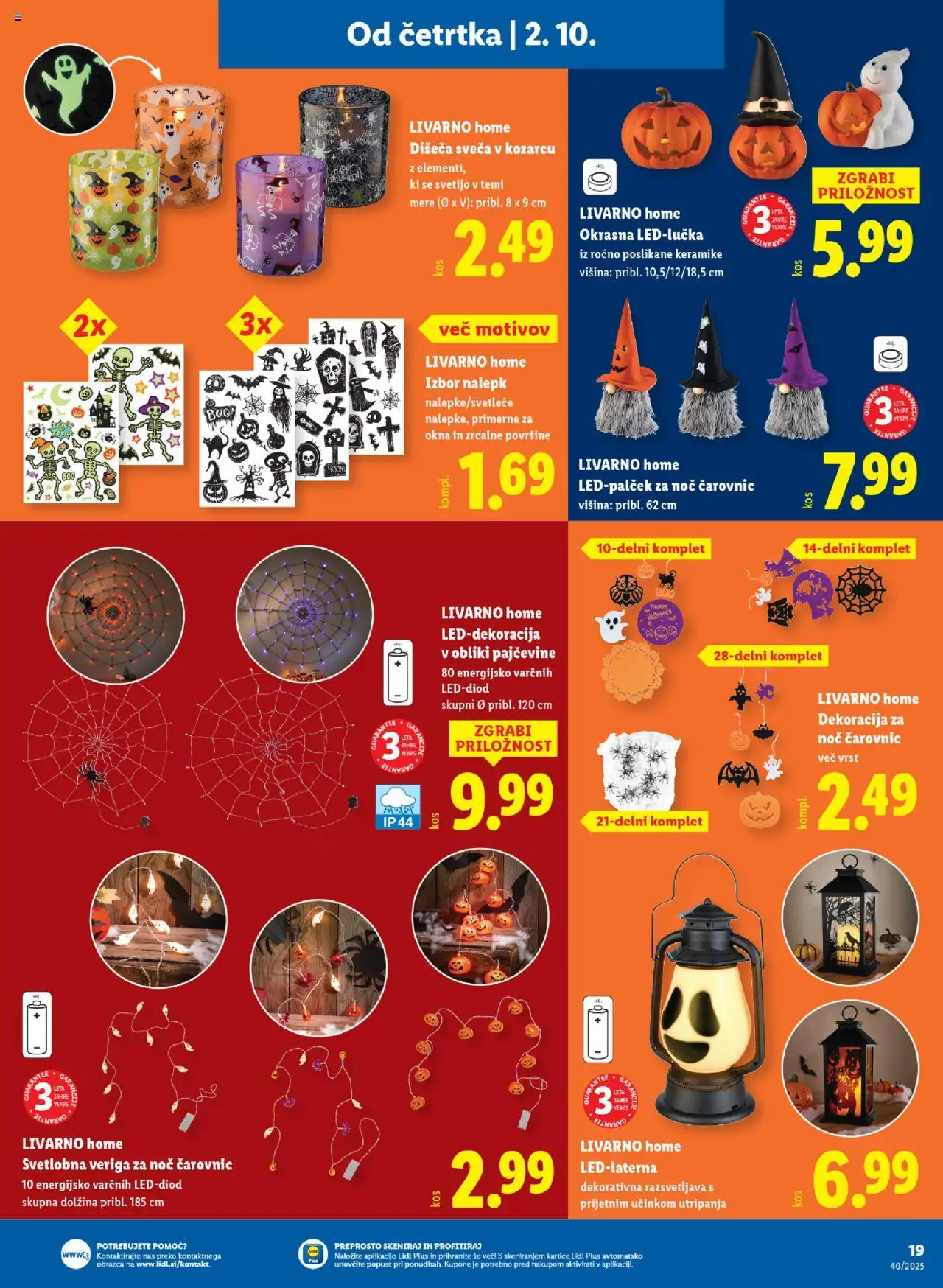 Novi Lidl katalog ponudbe – veljaven od 02.10.2025 | Stran: 39 | Izdelki: Sveča