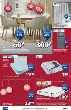 JYSK Grandes ofertas │ válido desde el 31.07.2025 | Página: 17 | Productos: Juego de sábanas, Colchon, Mesa, Silla