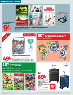 Auchan - Prévisualisation de Auchan prospectus valide à partir de 10.03.2026 | Page: 38 | Produits: Vidéo, Combinaison, Livre, Valise
