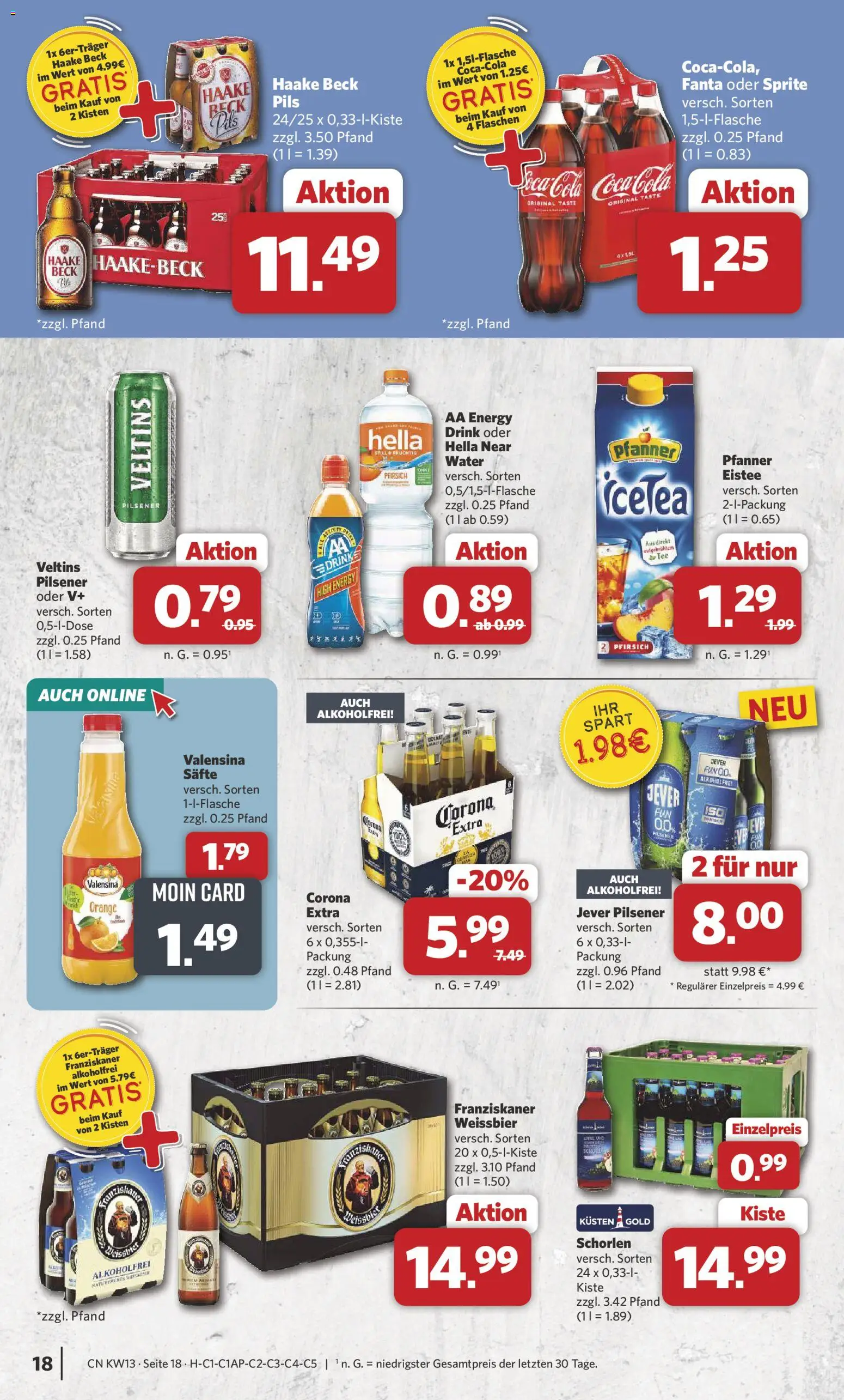 Combi Prospekt 	 – gültig ab 23.03.2026 | Seite: 18 | Produkte: Fanta, Sprite, Hella, Jever