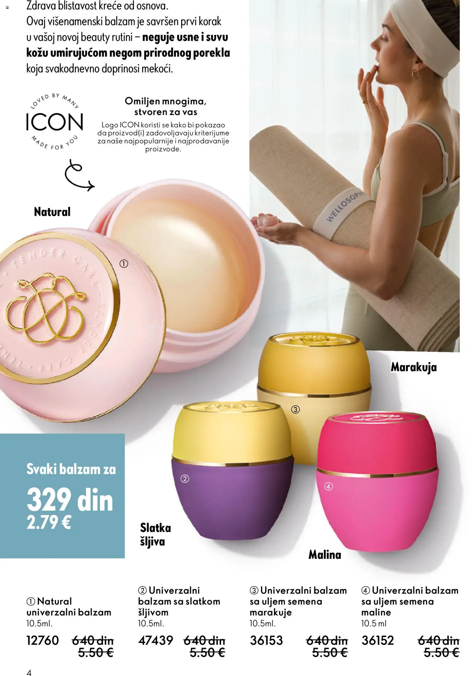 Oriflame katalog - važi od 31.12.2025 | Strana: 4 | Proizvode: Balzam, Malina, Šljiva