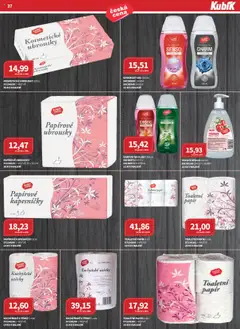 Náhled letáku Kubík leták - Velkoobchod 10/2025 od 01.10.2025 | Strana: 37 | Produkty: Utěrky, Ubrousky, Papírové kapesníčky, Šampon