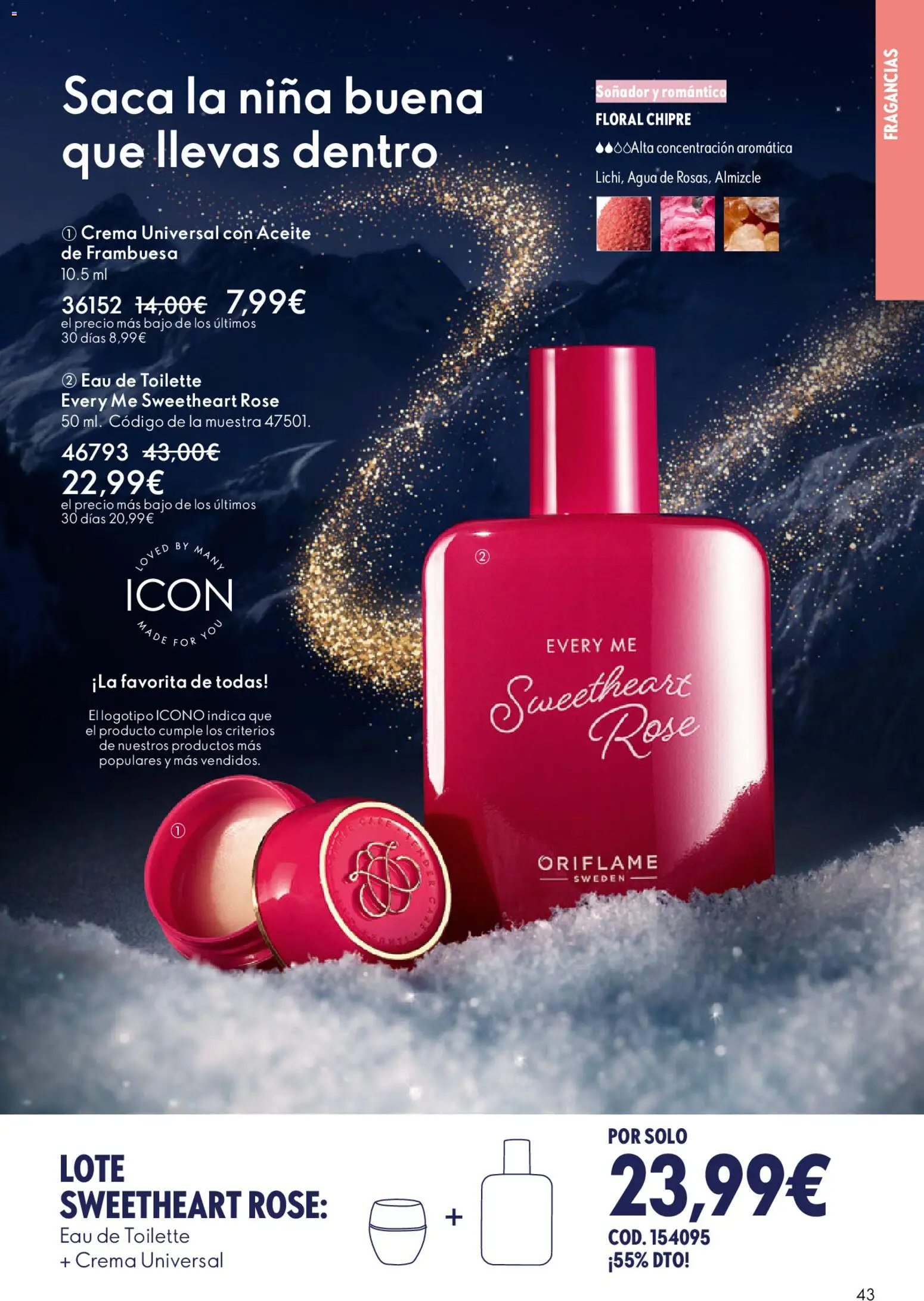 Oriflame - Catálogo Campaña 16 │ válido desde el 19.11.2025 | Página: 43 | Productos: Eau de toilette, Aceite, Crema