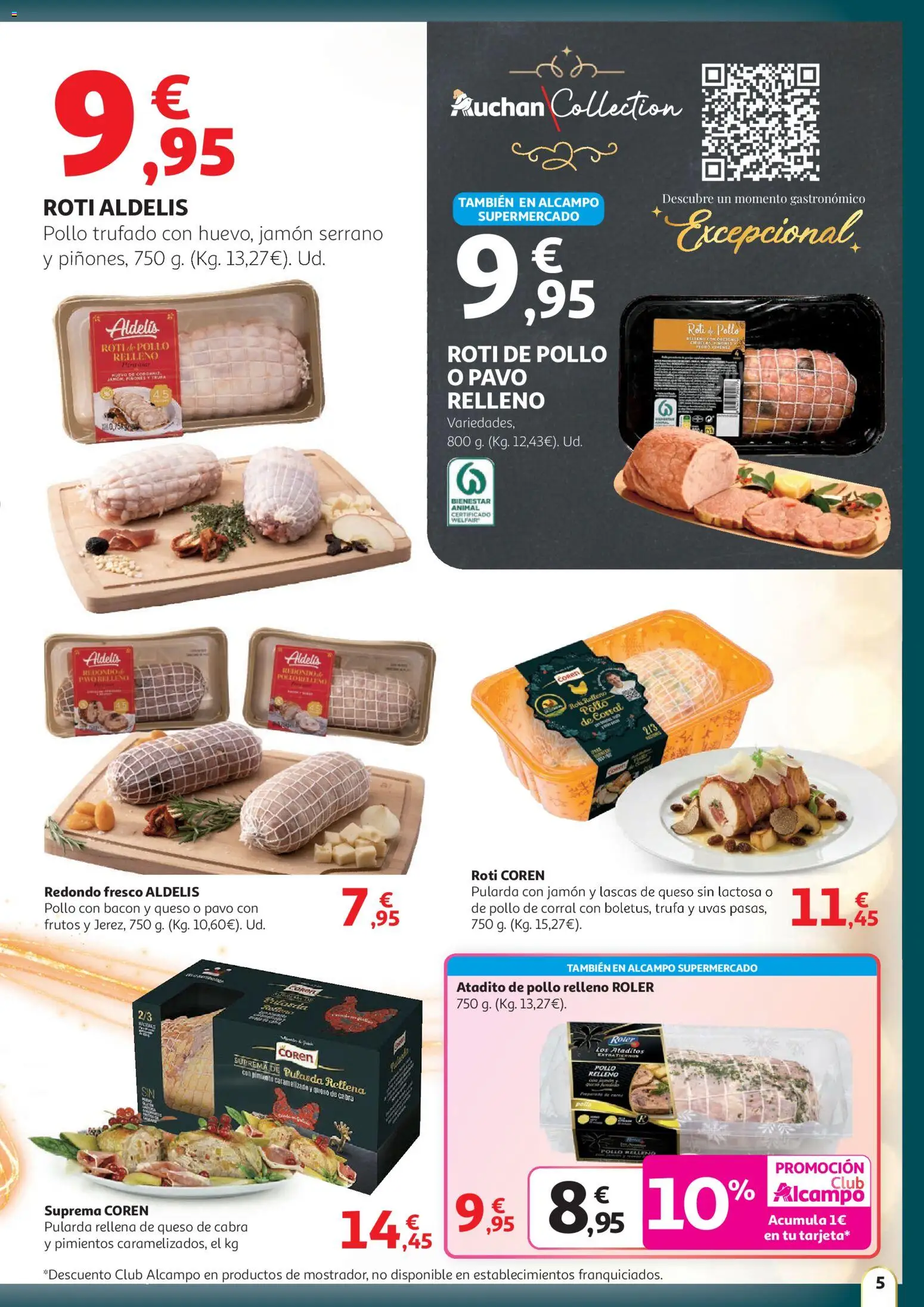 Alcampo - Hg Madrid │ válido desde el 11.12.2025 | Página: 5 | Productos: Jamón serrano, Queso, Τζίντζερ, Κάδος απορρυμάτων