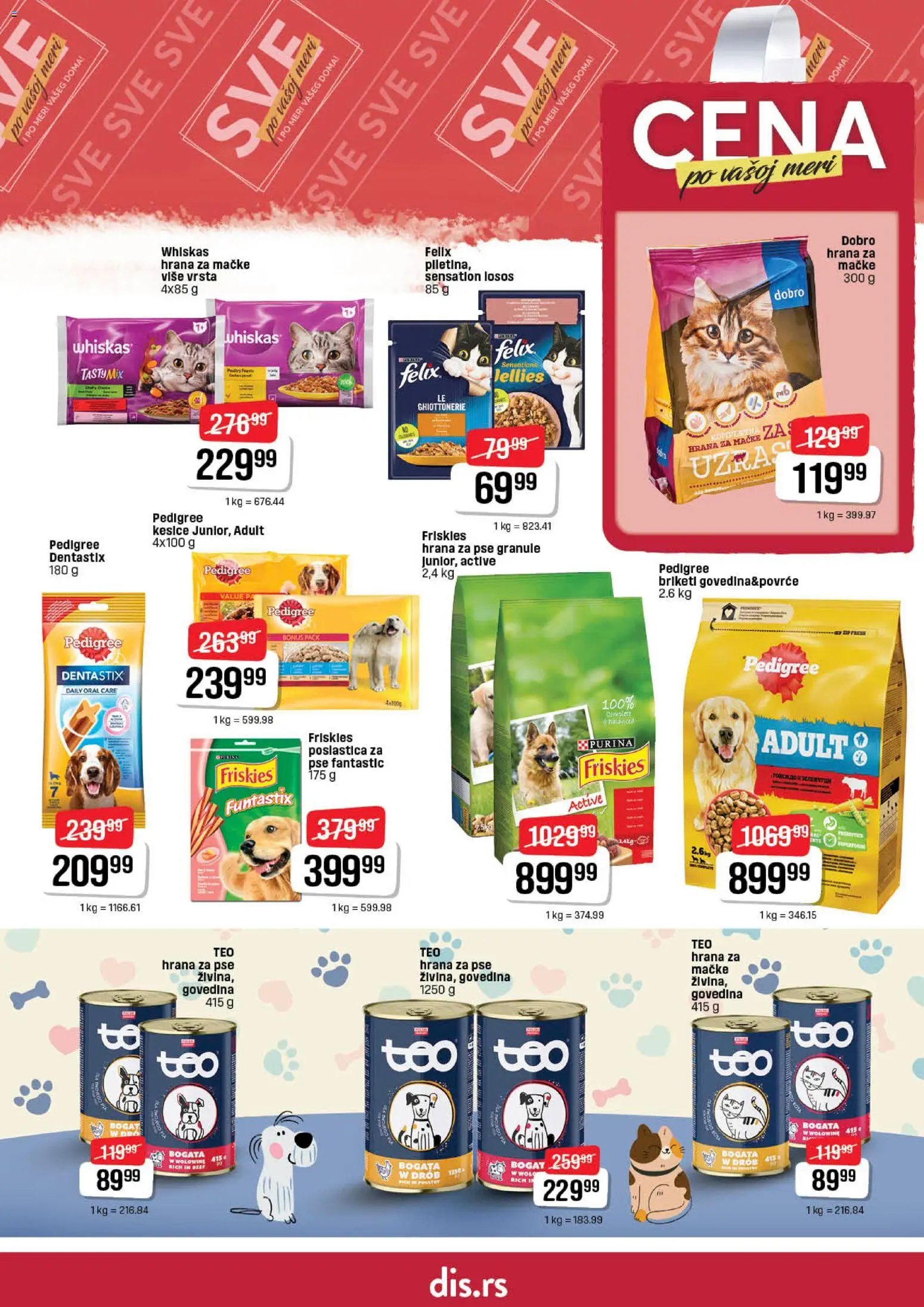DIS katalog - važi od 09.04.2026 | Strana: 23 | Proizvode: Pedigree, Purina, Losos, Whiskas