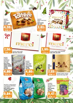 Labaš leták platný od 12.12.2025 | Strana: 15 | Produkty: Lindor, Merci, Toffifee, Cukríky