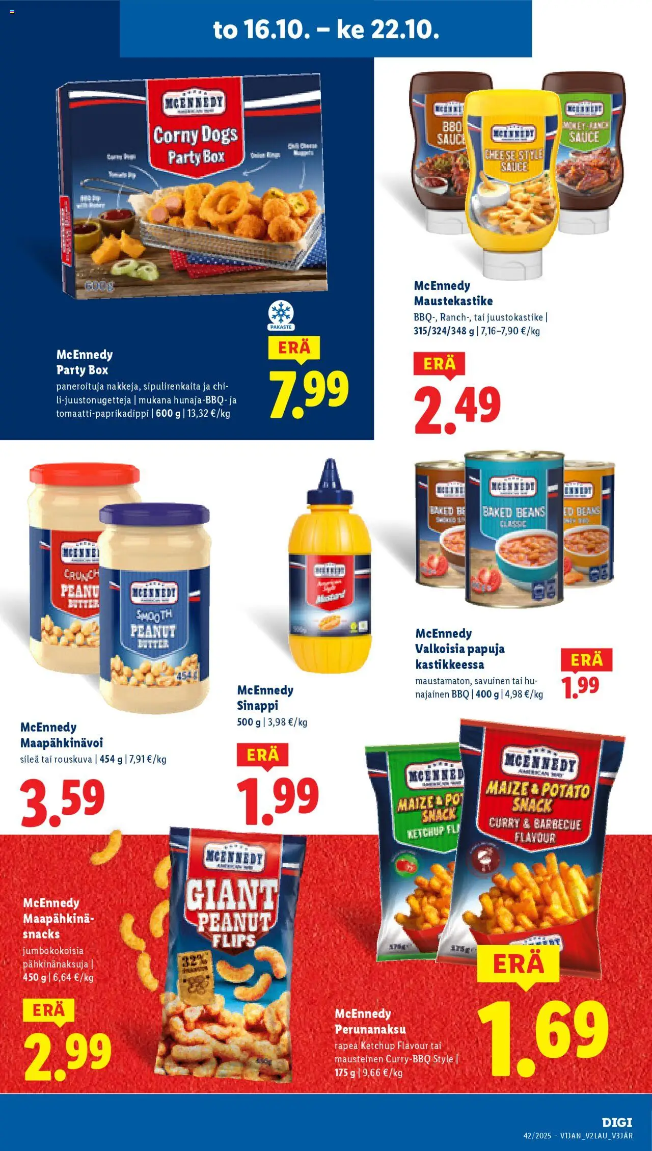 Lidl tarjoukset – voimassa 16.10.2025 alkaen | Sivu: 15 | Tuotteet: Sinappi, Curry