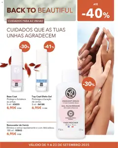 Removedor de Verniz, Elimina o verniz rapidamente e com delicadeza. 100 ml - 05843 │ válido de 09.09.2025 | Página: 8 | Produtos: Top, Base, Verniz