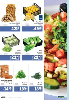 24.12.2025 tarihinden itibaren geçerli olan Metro kataloğu önizlemesi | Sayfa: 3 | Ürünler: Patates, Marul, Maydanoz, Dereotu