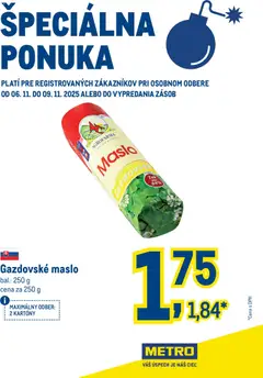 Metro leták platný od 06.11.2025