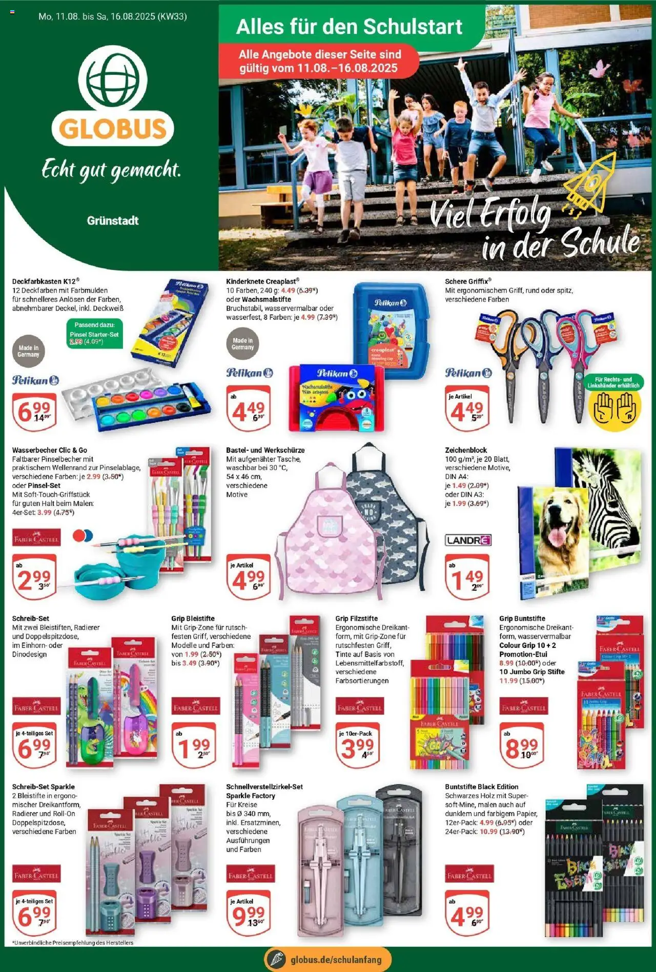 Globus prospekt Grünstadt	 - gültig ab dem 11.08.2025 | Seite: 1 | Produkte: Pinsel