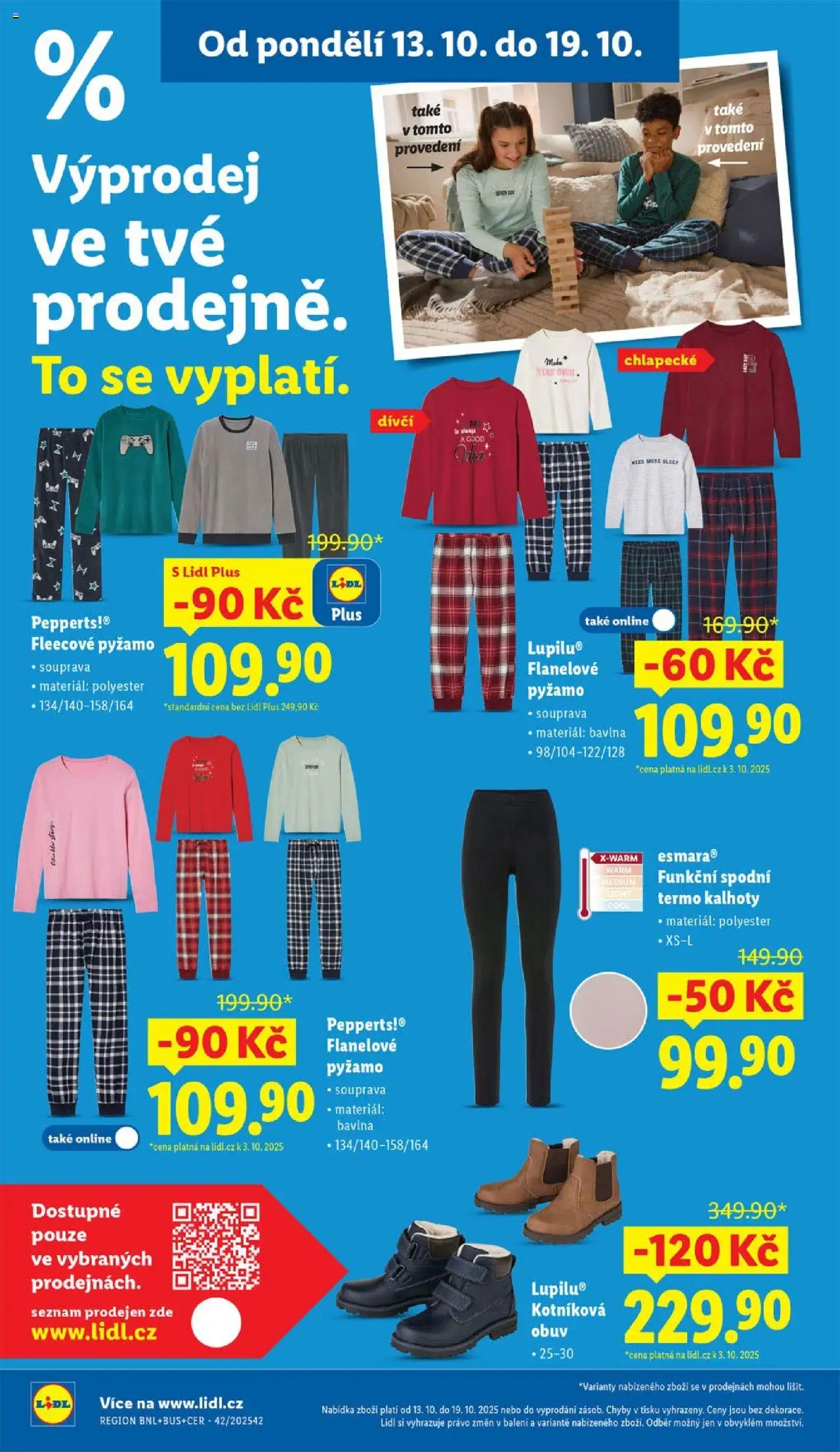 Lidl leták - Spotřební zboží od 13.10.2025 | Strana: 14 | Produkty: Kalhoty, Pyžamo, Obuv, Pants