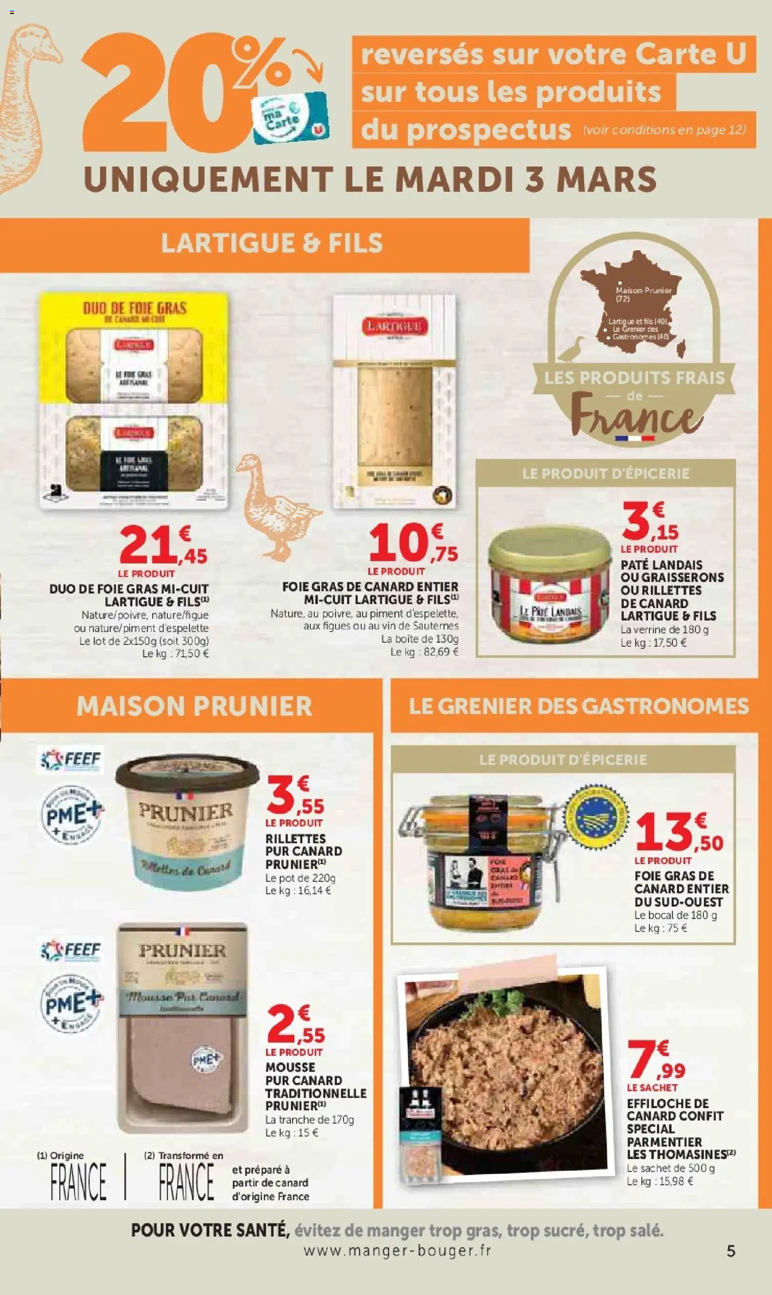 {H1} | Page: 5 | Produits: Gras de canard entier, Foie gras de canard entier, Piment, Vin