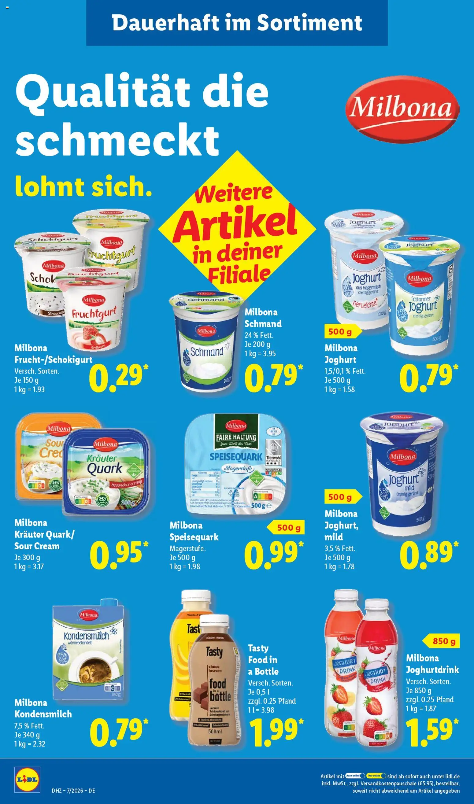Lidl - Prospekt – gültig ab 09.02.2026 | Seite: 28 | Produkte: Quark, Joghurt, Speisequark