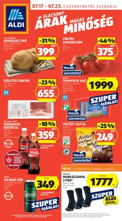 Aldi Akciós újság - amely érvényes a következő dátumtól: 17.07.2025