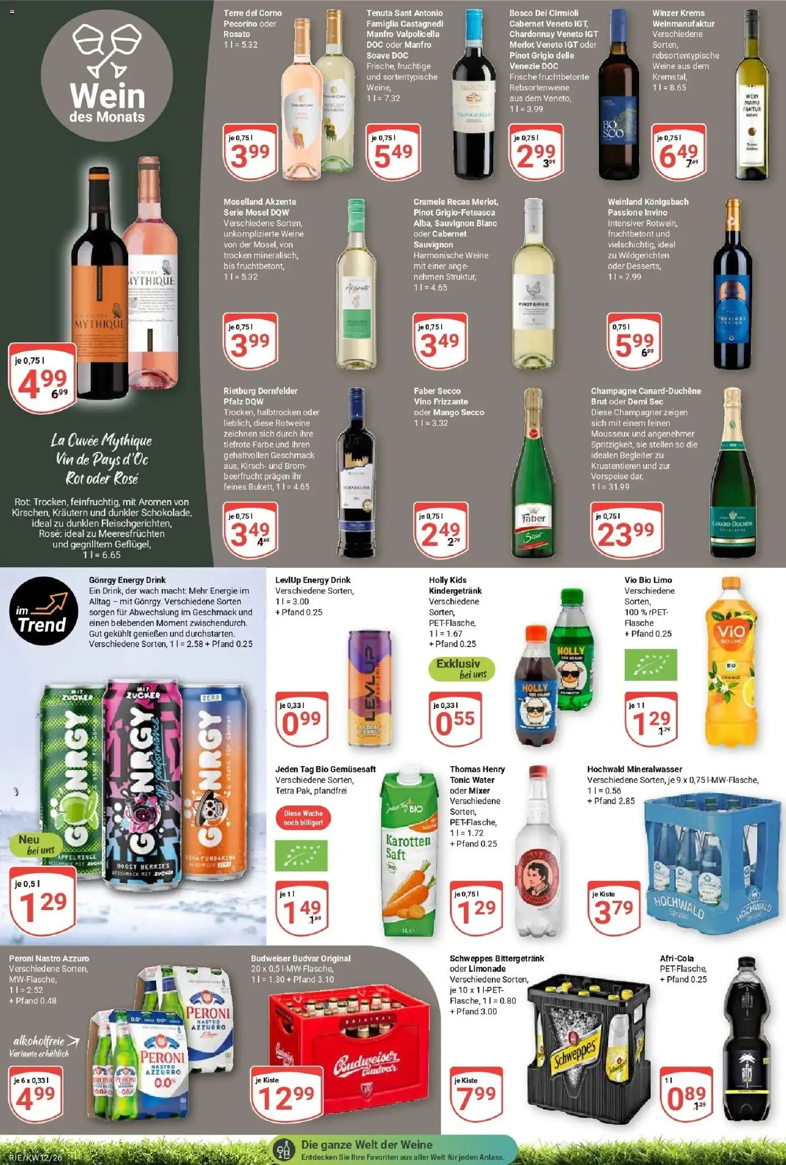 Globus prospekt Bochum-Riemke	 – gültig ab 15.03.2026 | Seite: 17 | Produkte: Energy, Merlot, Zucker, Wein