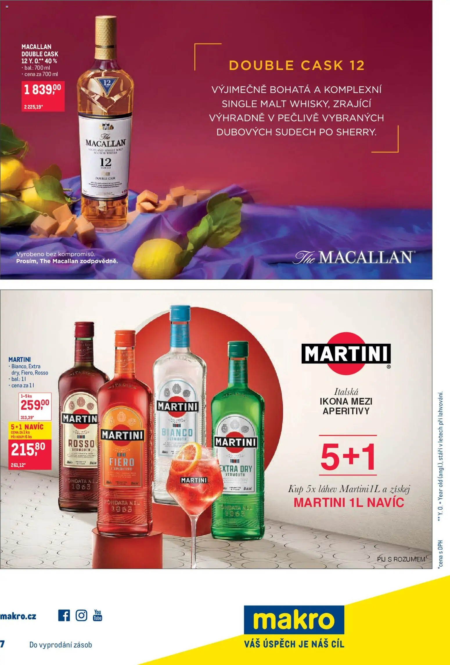 Makro leták - Pro milovníky jídla od 11.03.2026 | Strana: 26 | Produkty: Martini, Vermouth, Láhev