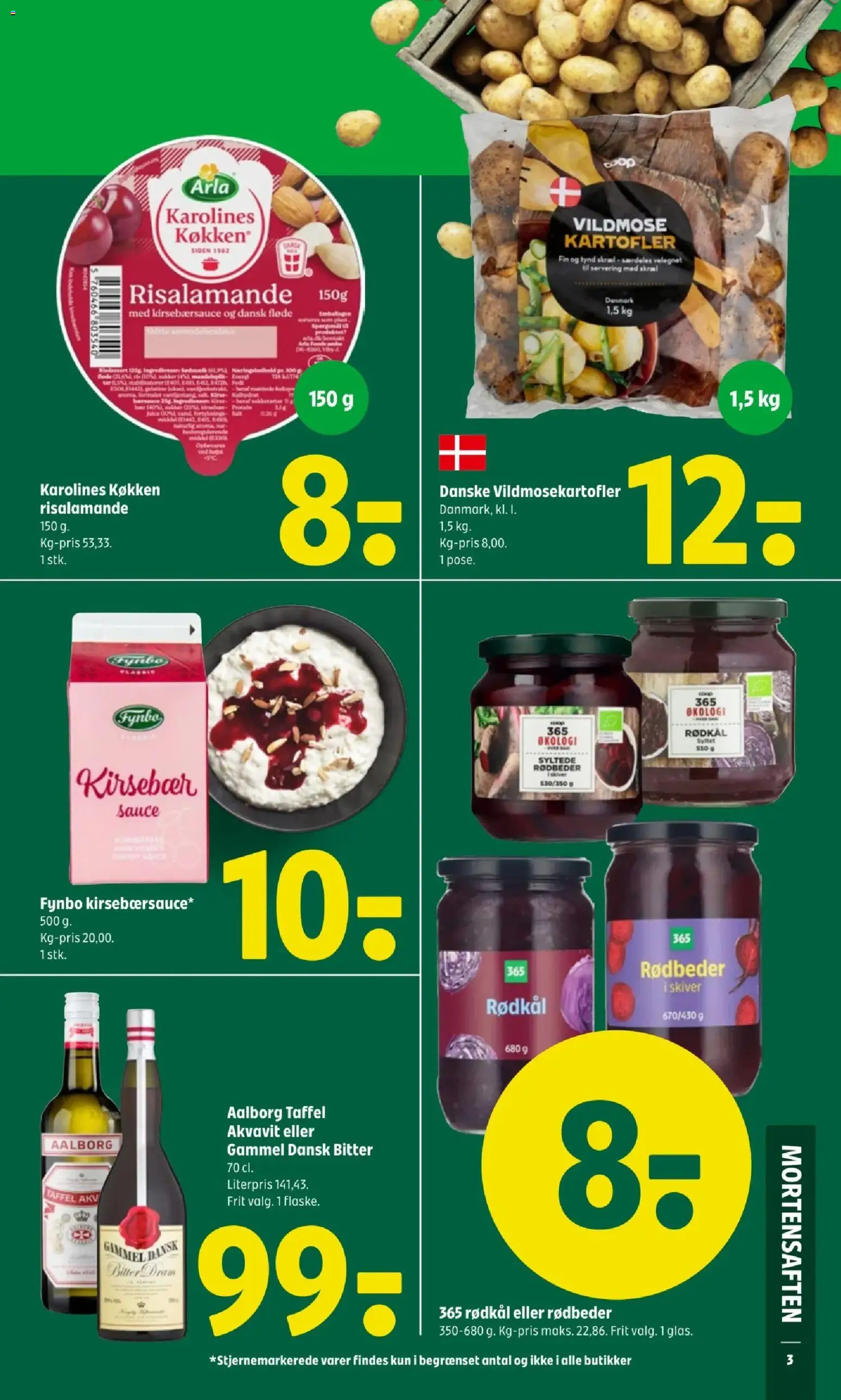 Coop 365 tilbudsavis – gyldig fra 30.10.2025 | Side: 3 | Produkter: Rødbeder, Kartofler, Rødkål, Cherry