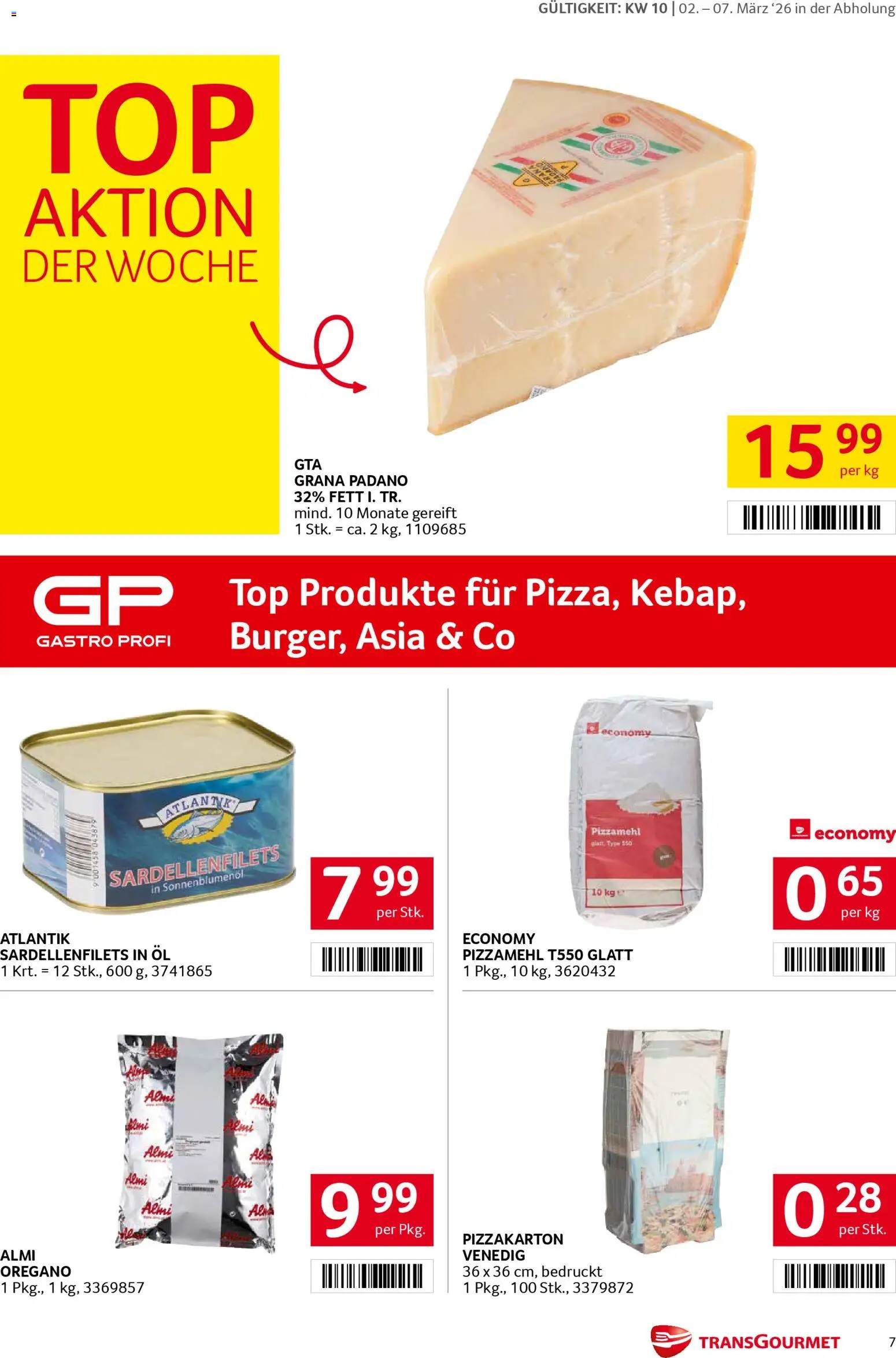 Transgourmet Flugblatt gültig ab 02.03.2026 | Seite: 7 | Produkte: Öl