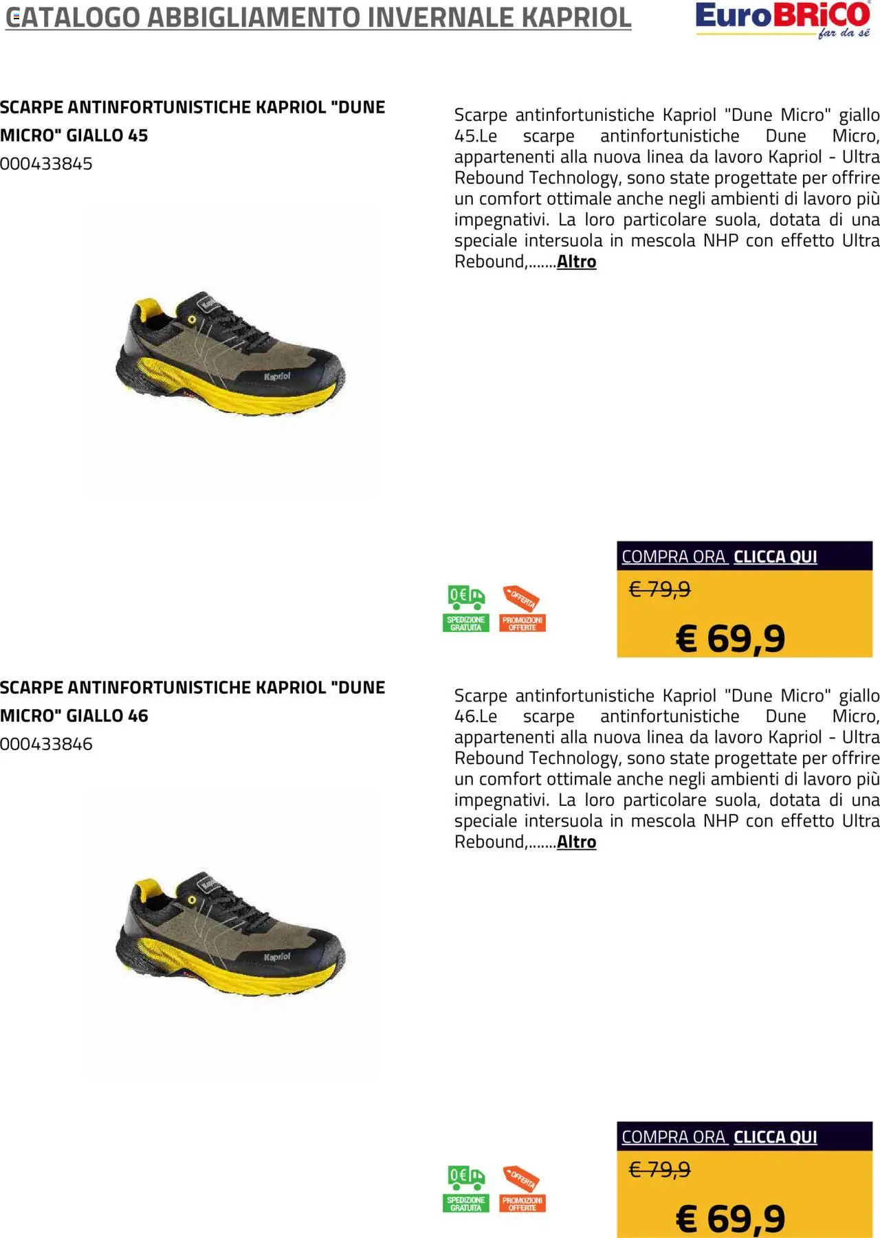 Volantino Eurobrico del 23.07.2025 | Pagina: 31 | Prodotti: Scarpe