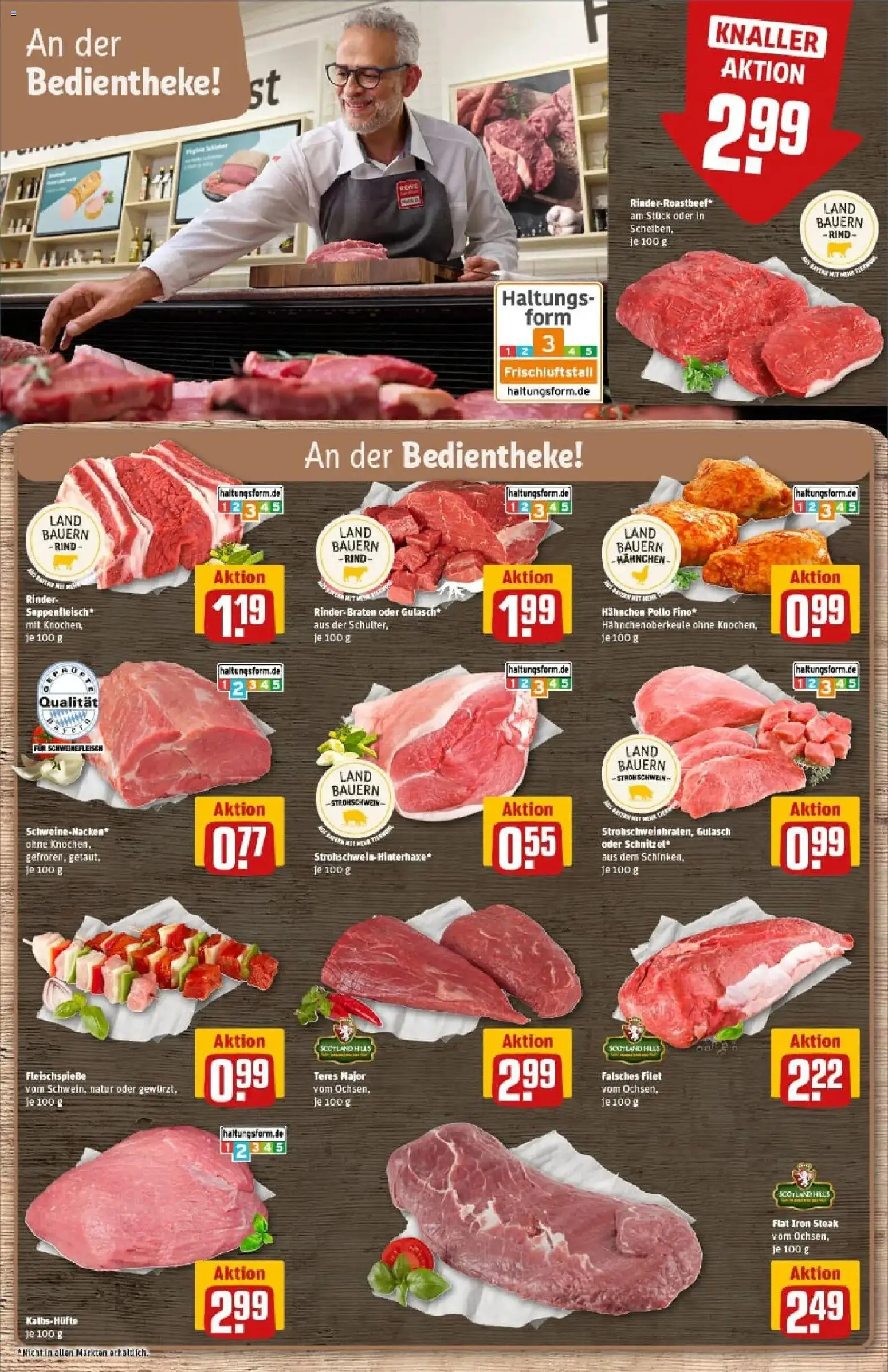 Rewe prospekt Dachau	 – gültig ab 26.01.2026 | Seite: 11 | Produkte: Hahnchen, Suppenfleisch, Schweinefleisch, Steak