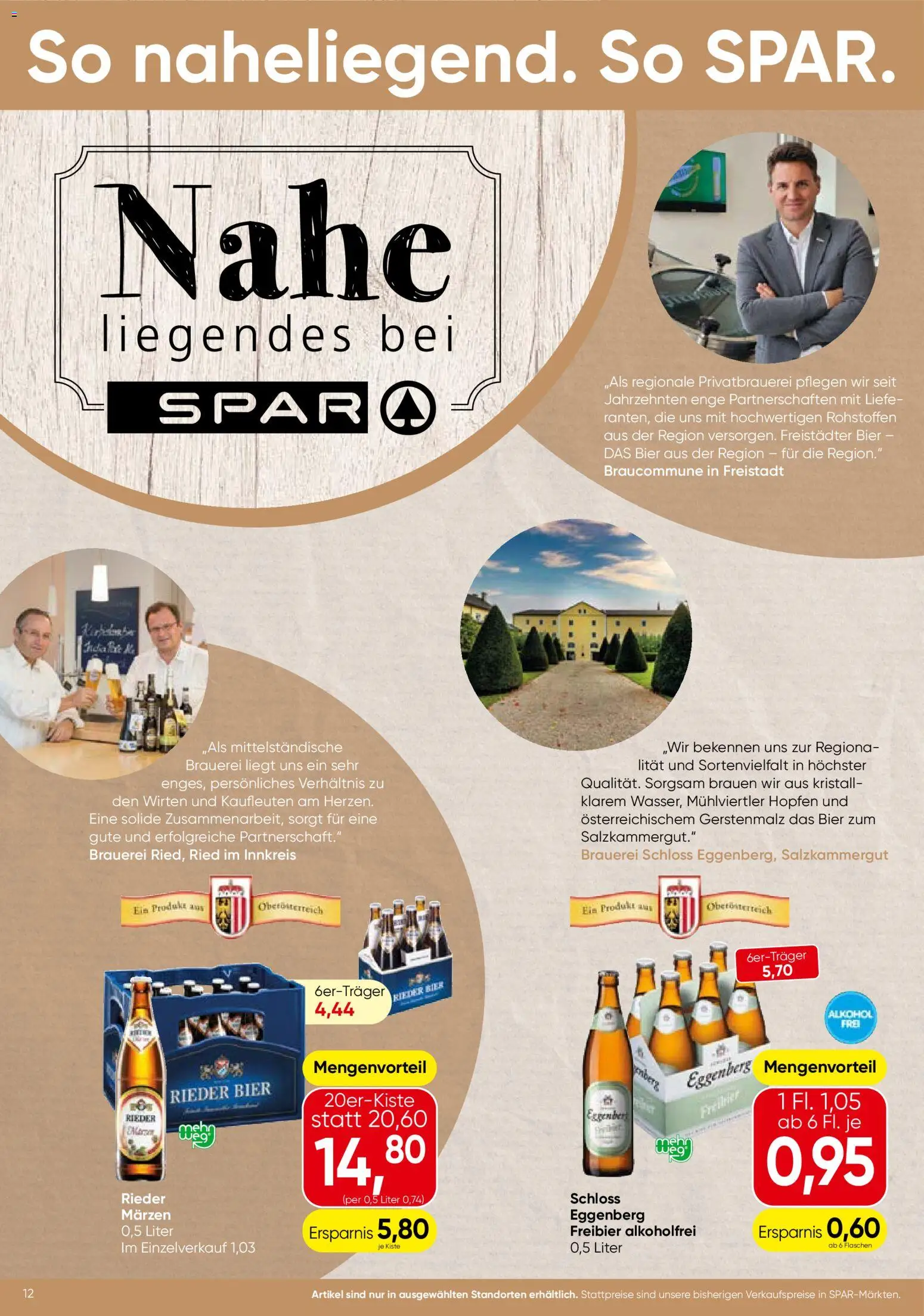 Spar Flugblatt - Oberösterreich gültig ab 05.03.2026 | Seite: 12 | Produkte: Bier
