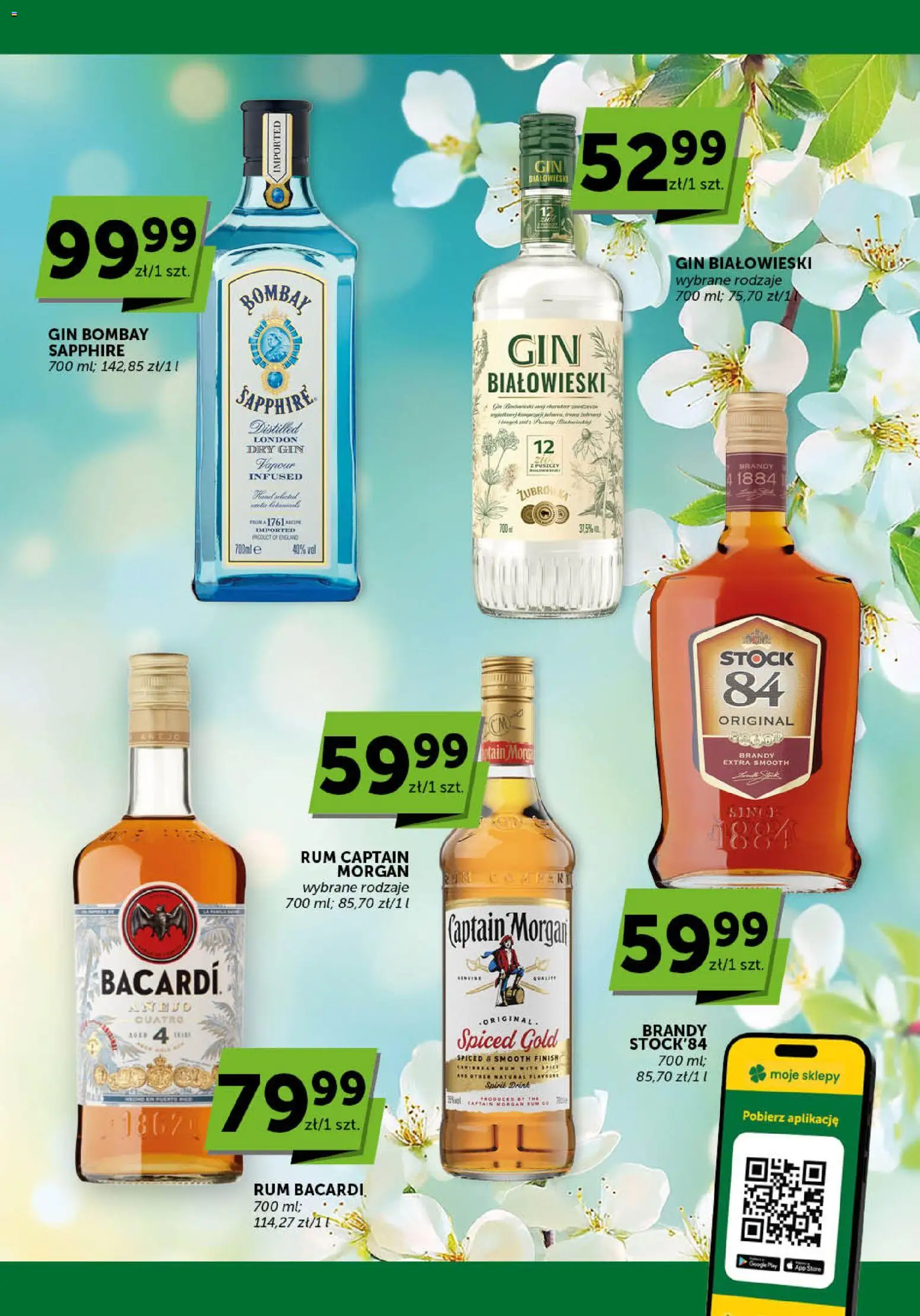 Groszek gazetka - Katalog alkoholowy od 05.03.2026 | Strona: 7 | Produkty: Gin Bombay, Captain Morgan, Rum, Gin