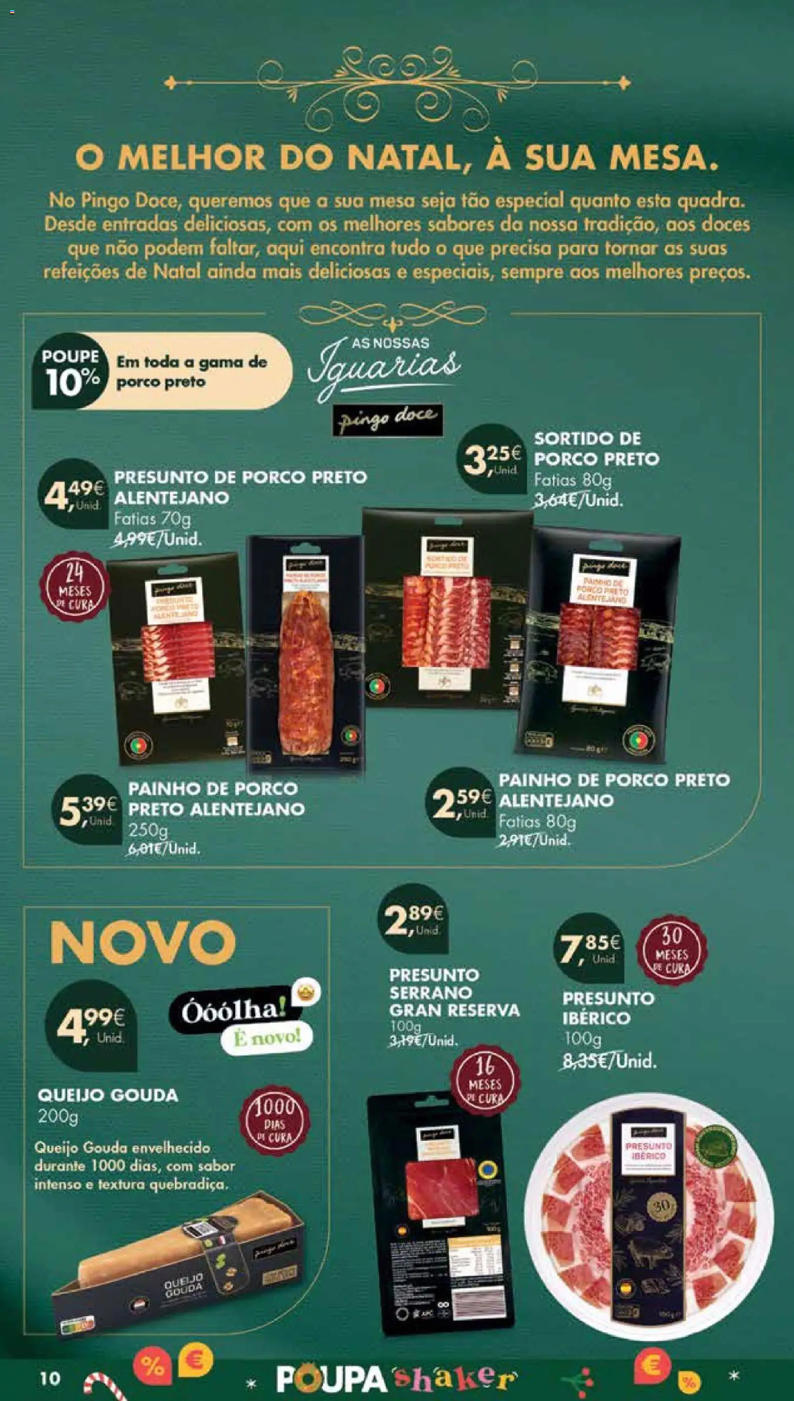 Pingo Doce Poupe Esta Semana Madeira │ válido de 16.12.2025 | Página: 10 | Produtos: Mesa, Queijo, Presunto, Doces