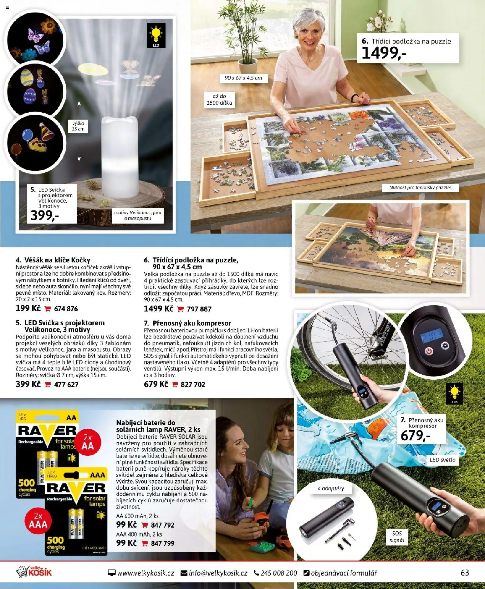 Velký Košík katalog březen 2026 od 01.03.2026 | Strana: 63 | Produkty: Obrazy, Kompresor, Baterie, Věšák