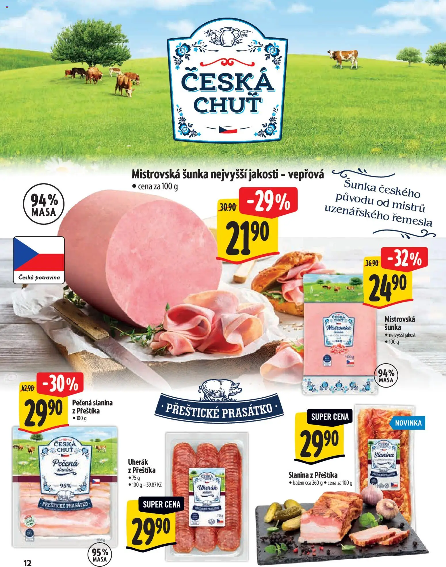 Albert katalog - Hypermarket - Delikatesy od 03.12.2025 | Strana: 12 | Produkty: Uherák, Šunka, Slanina