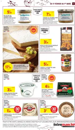 Intermarché - Prévisualisation de RILLETTES AU SAUMON FUMÉ, 90 g - 66,56 € le kg. Offre valable sur d'autres variétés de la gamme, répondant à des caractéristiques et des prix différents, signalés en magasin ou sur le drive. valide à partir de 17.02.2026 | Page: 3