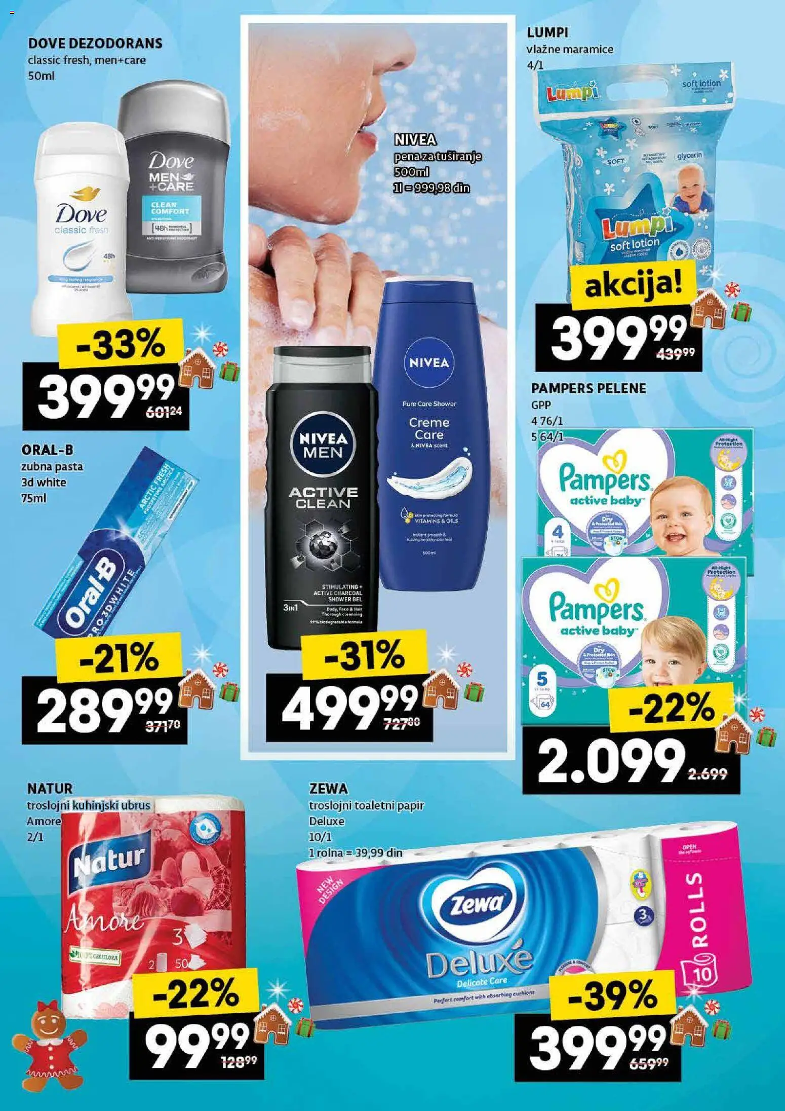 Roda katalog - važi od 04.12.2025 | Strana: 30 | Proizvode: Nivea, Dove, Vlažne maramice, Pelene