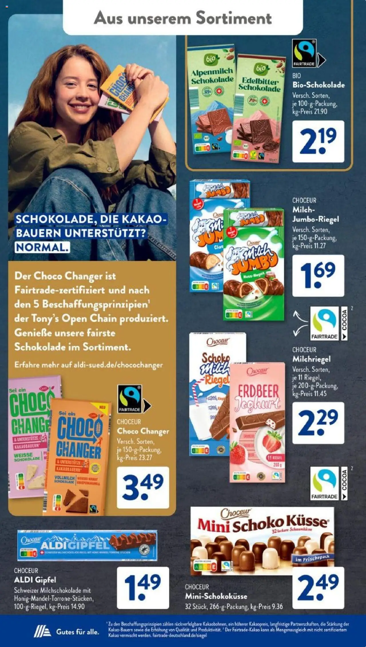 Aldi Süd Prospekt 	 – gültig ab 06.10.2025 | Seite: 21 | Produkte: Milch, Joghurt, Schokolade