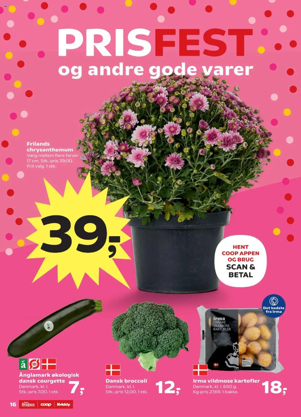 Super Brugsen Tilbudsavis gyldig fra 07.08.2025 | Side: 16 | Produkter: Kartofler, Broccoli