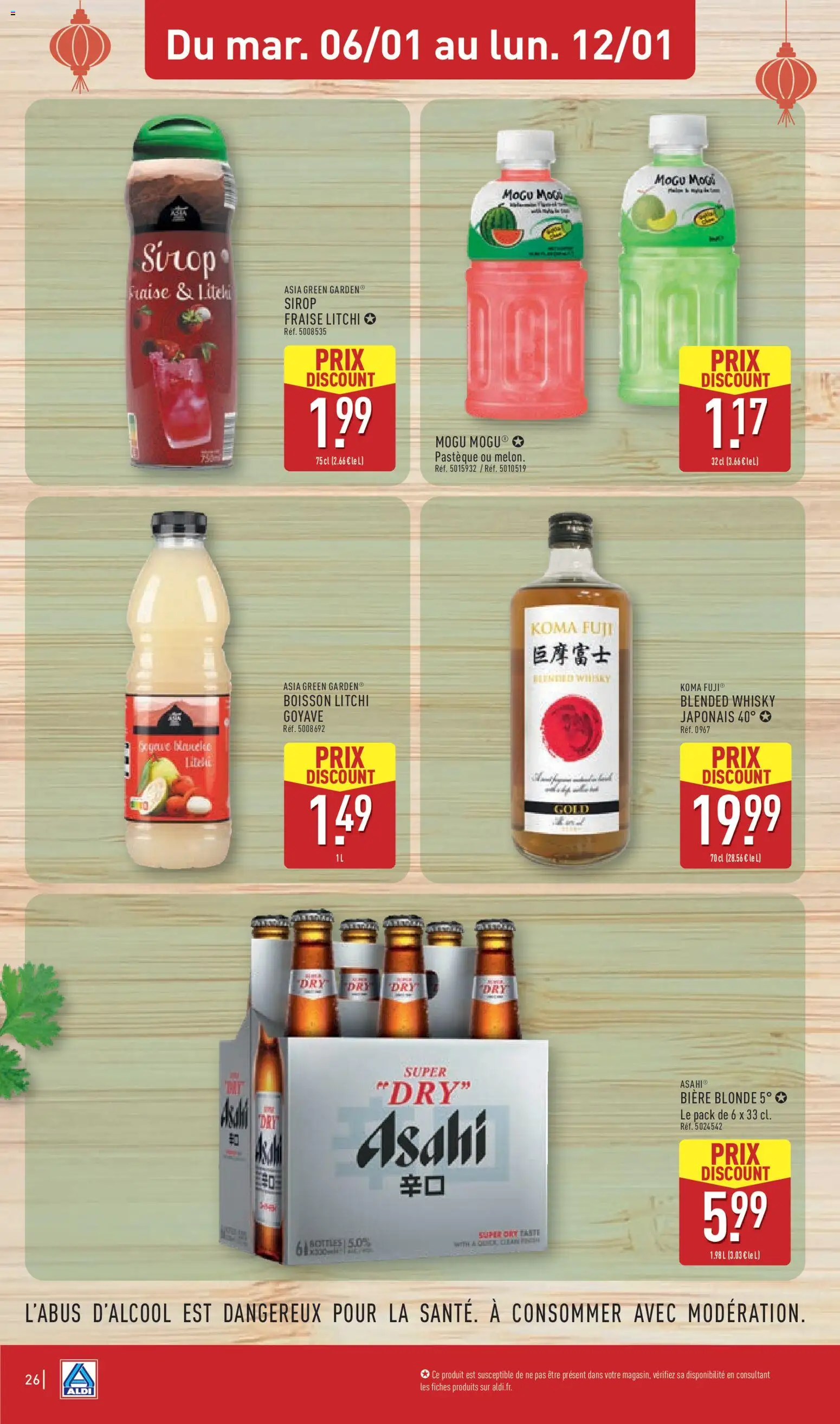 {H1} | Page: 28 | Produits: Whisky, Fraise, Litchi, Pastèque