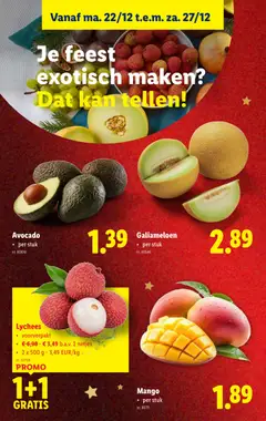 Lidl Folder week 52 - Voorbeeld van een folder van Lidl, geldig van 22.12.2025 | Pagina: 4 | Producten: Mango, Avocado, Kan