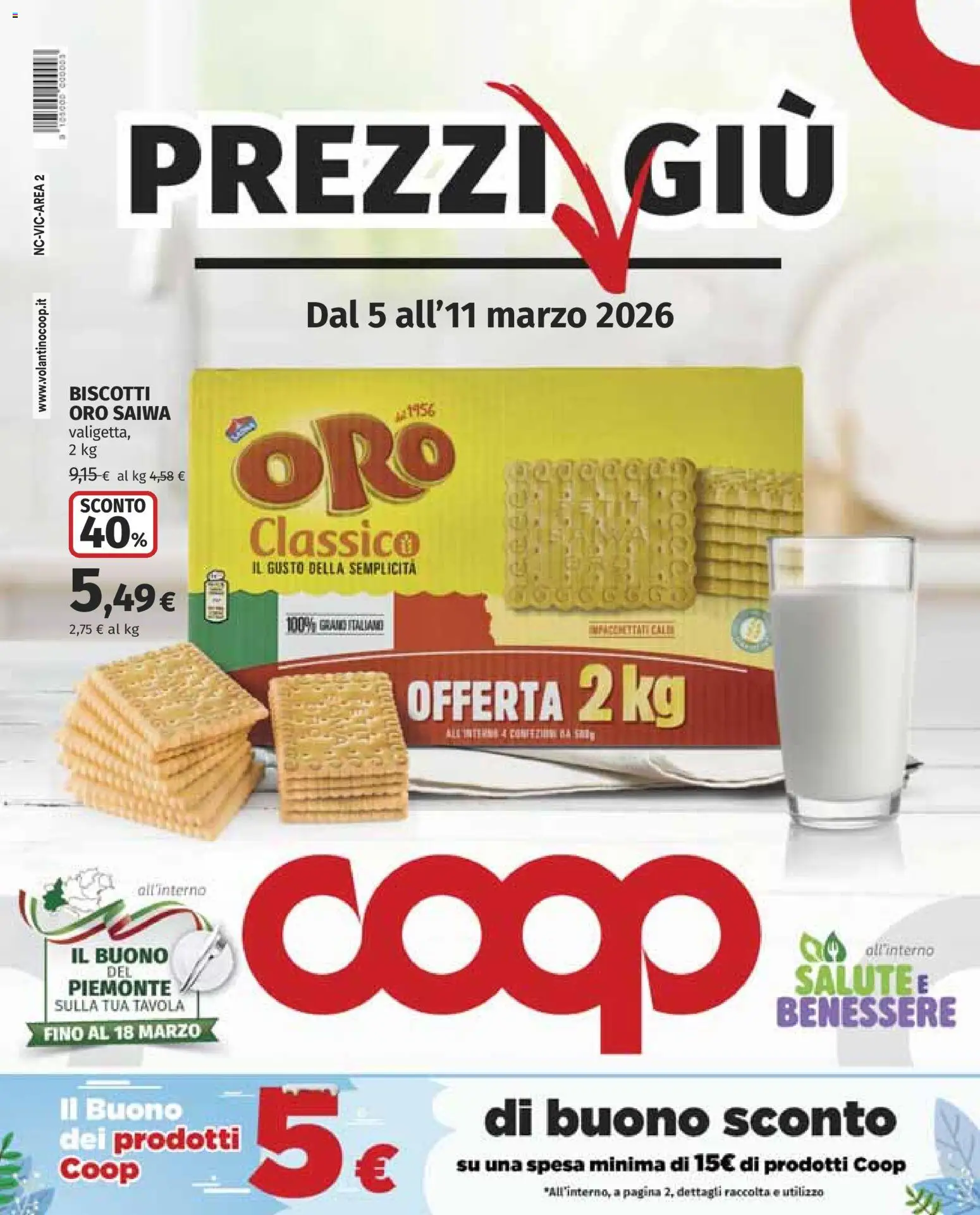 Volantino COOP del 05.03.2026 | Pagina: 1 | Prodotti: Biscotti