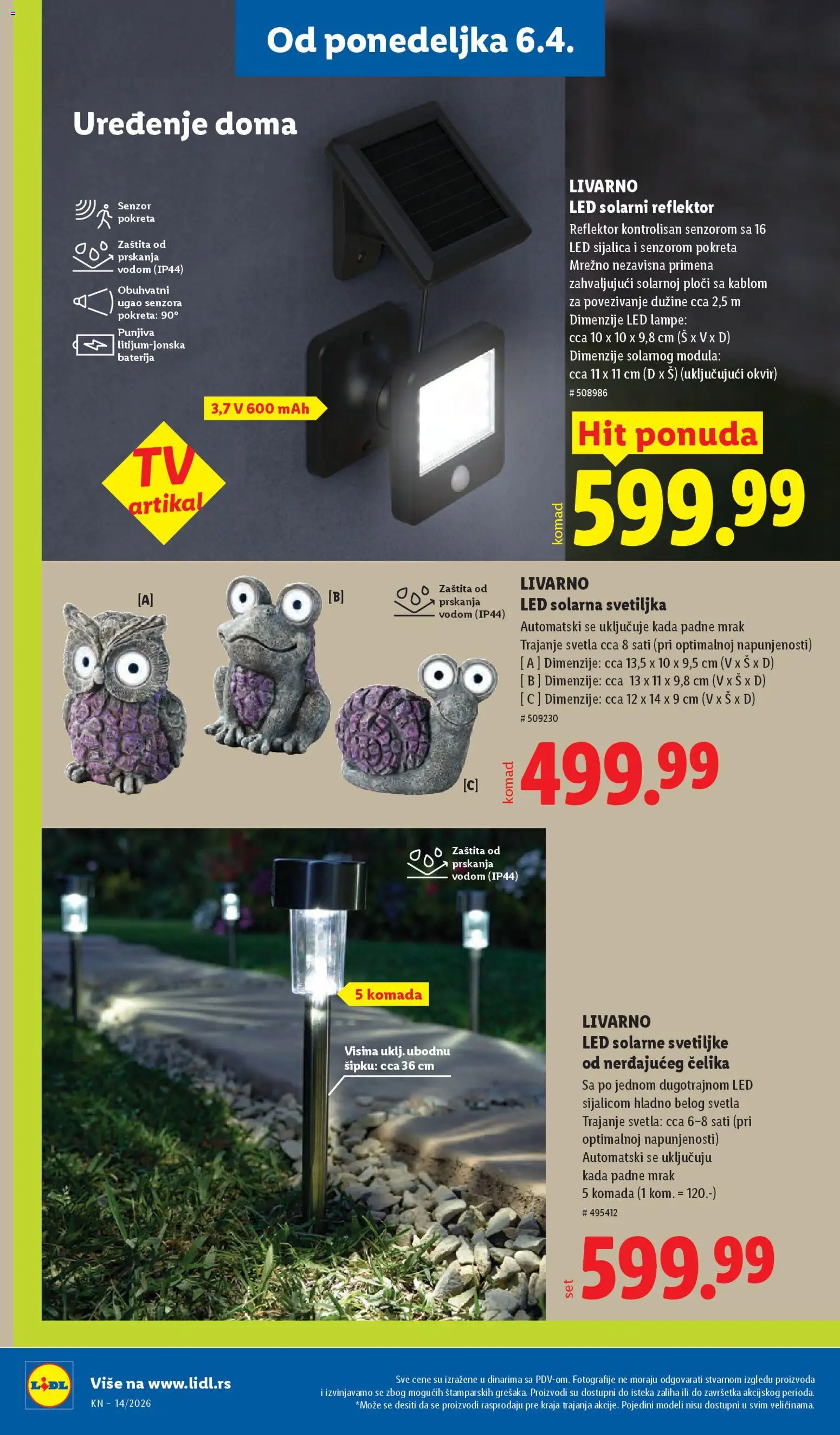Lidl katalog - važi od 02.04.2026 | Strana: 78 | Proizvode: Baterija, Sijalica, LED sijalica, Reflektor