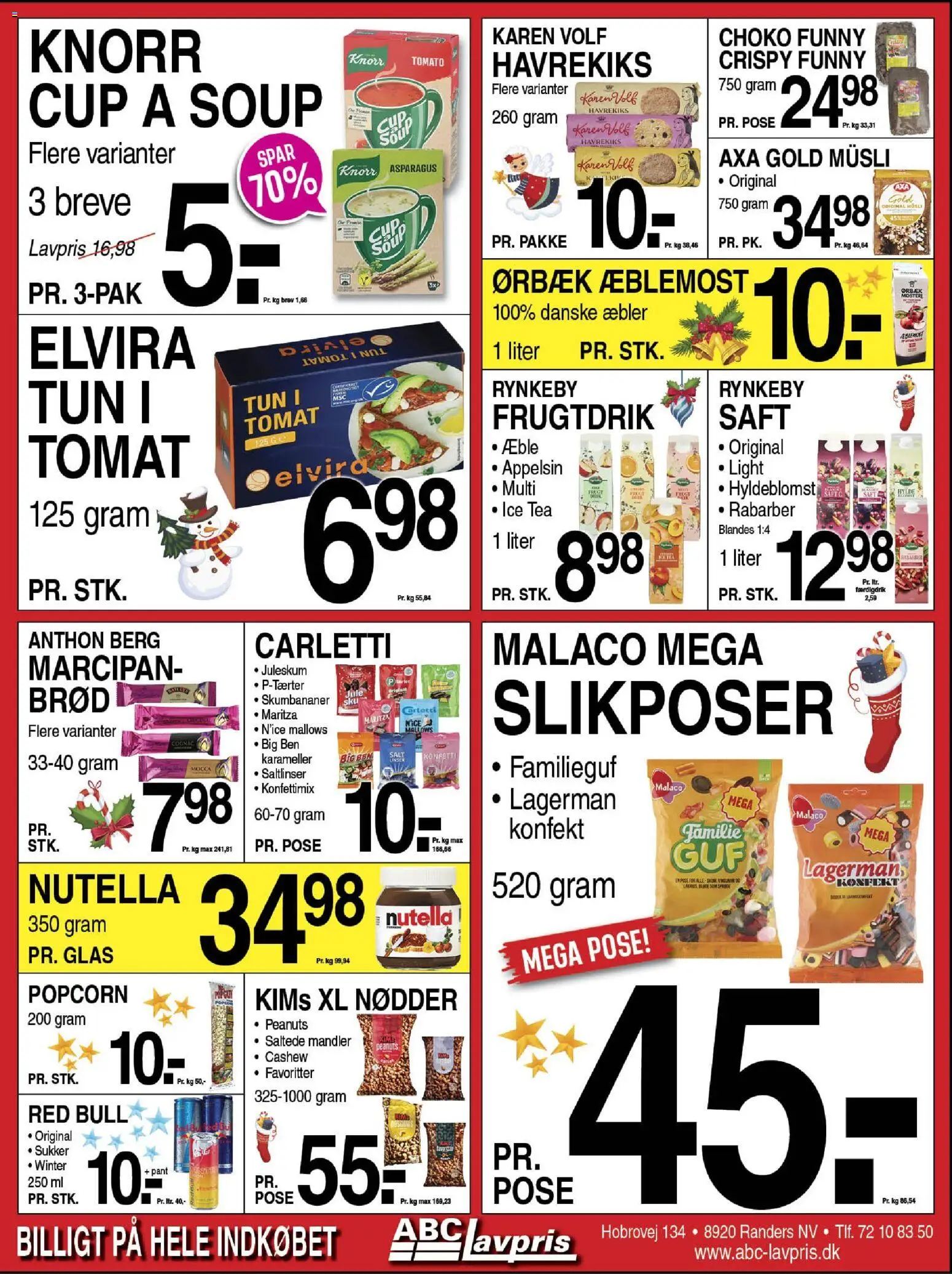 Abc Lavpris tilbudsavis – gyldig fra 03.12.2025 | Side: 7 | Produkter: Brød, Mandler, Karameller, Havrekiks