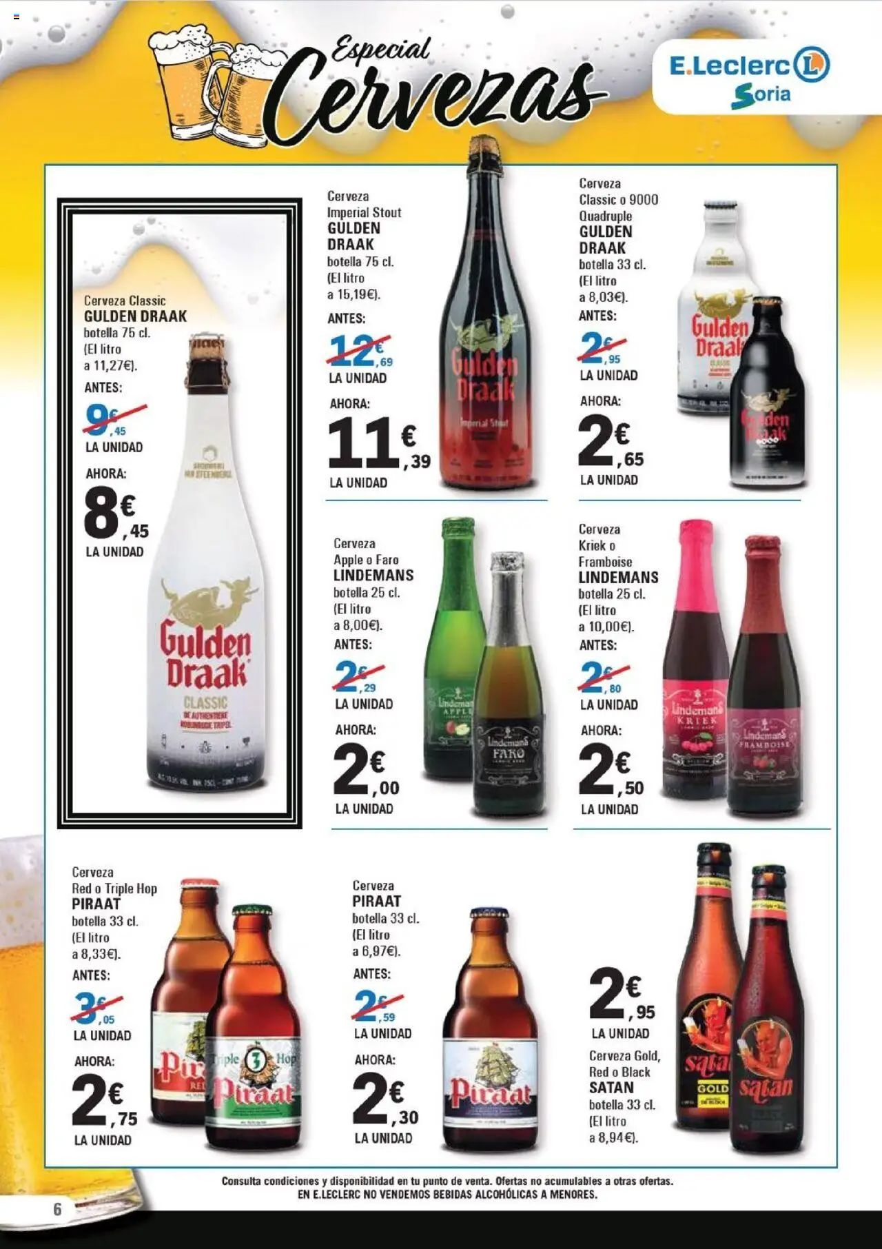 E.Leclerc folleto │ válido desde el 15.10.2025 | Página: 6 | Productos: Cerveza, Apple