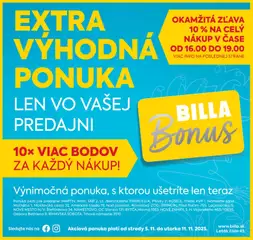 Billa leták platný od 05.11.2025