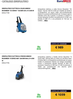Anteprima del volantino Eurobrico Idropulitrici catalogo valido a partire dal 23.07.2025 | Pagina: 4 | Prodotti: Caldaia, Acqua, Olio, Idropulitrice