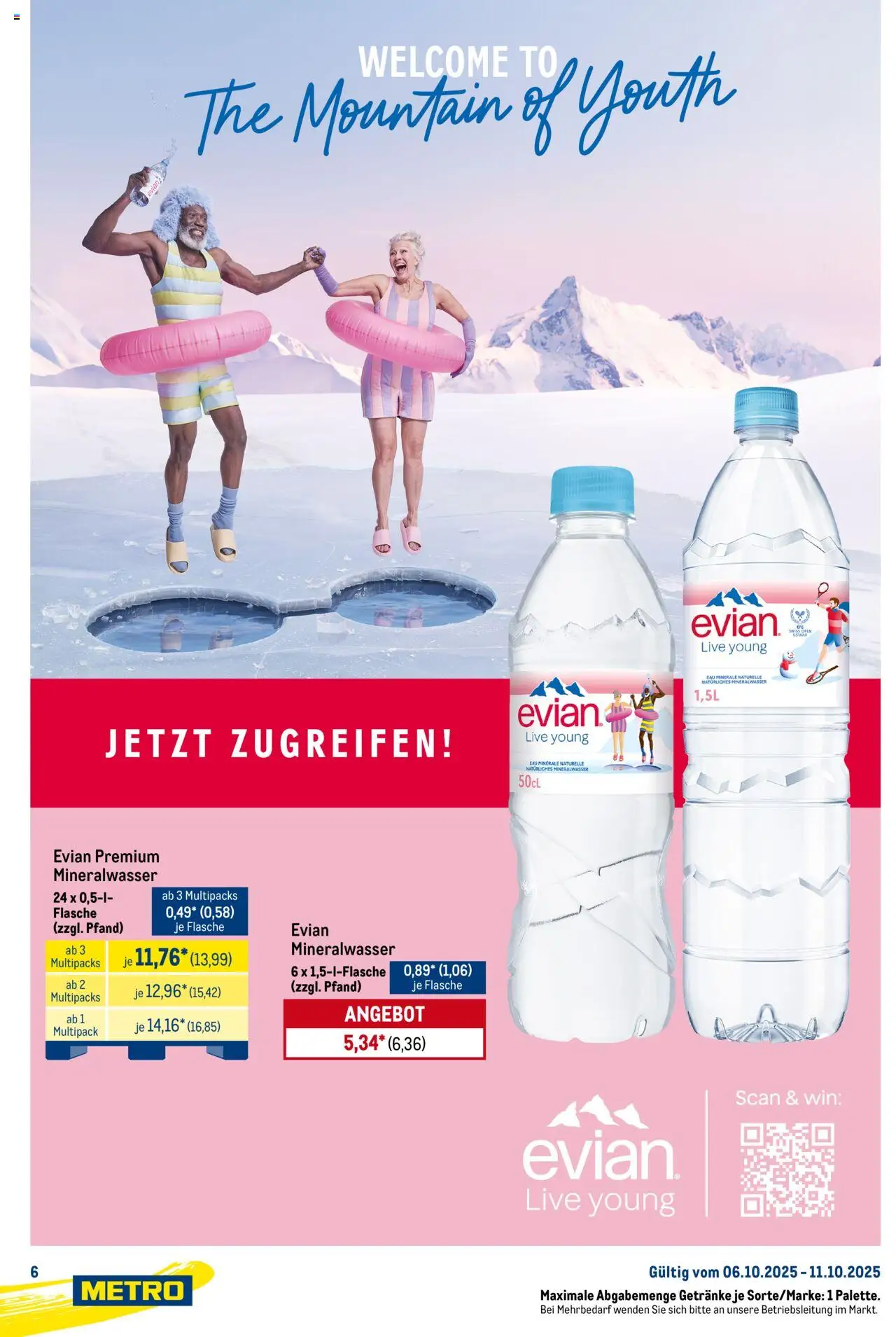 Metro Starke Marken – gültig ab 06.10.2025 | Seite: 6 | Produkte: Mineralwasser