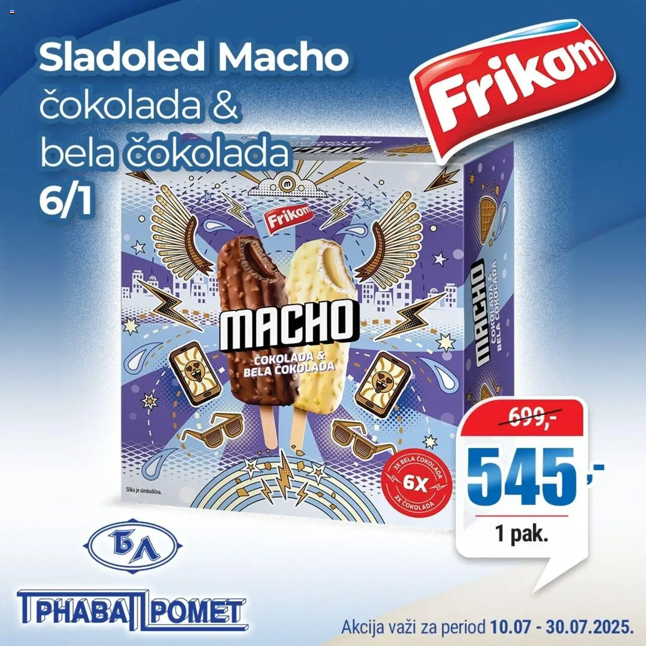 Trnava Promet katalog - važi od 10.07.2025 | Strana: 1 | Proizvode: Sladoled, Čokolada