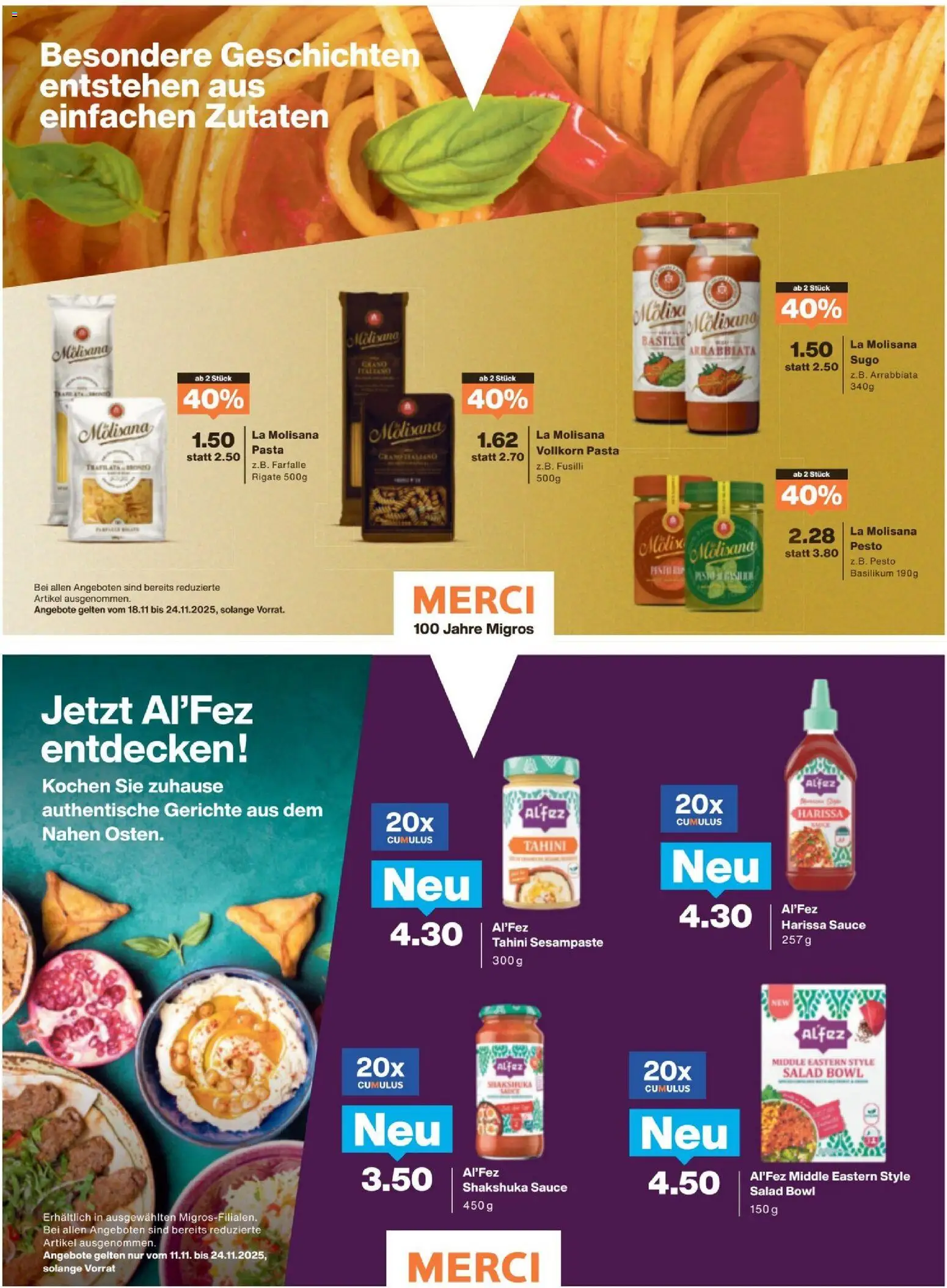 Migros Magazin – gültig ab 17.11.2025 | Seite: 44 | Produkte: Pasta