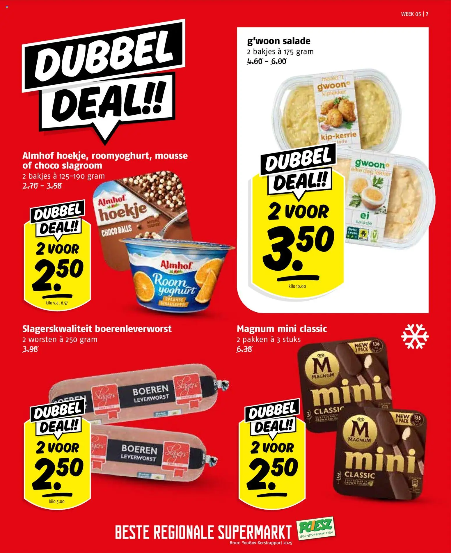 {H1} | Pagina: 7 | Producten: Yoghurt, Room, Salade, Slagroom